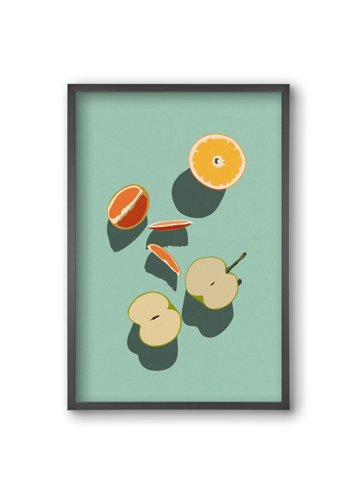 Fruits, 20x30 cm (20x30 cm), Fekete keret