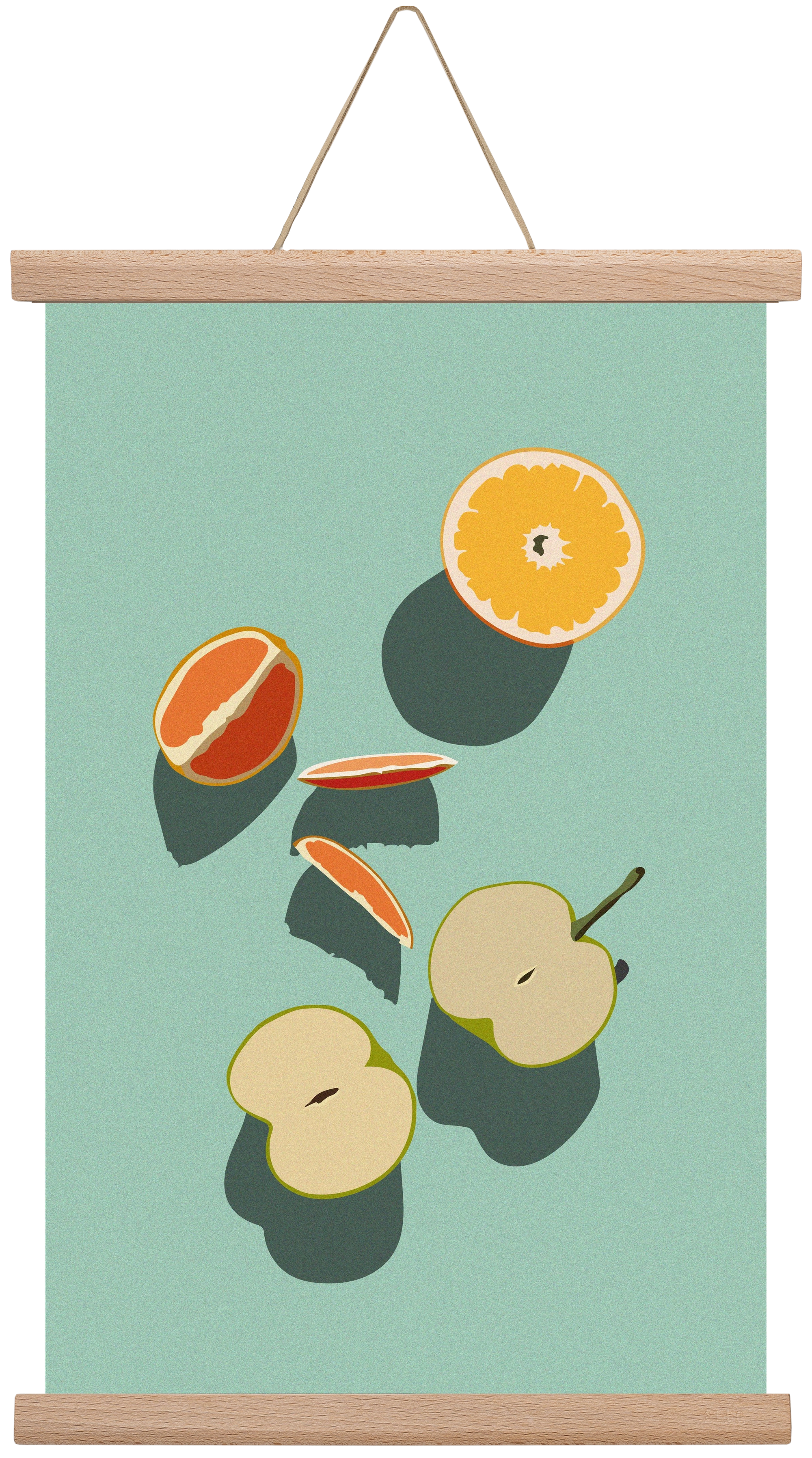 Fruits, 30x45 cm (30x45 cm), Tölgy akasztó