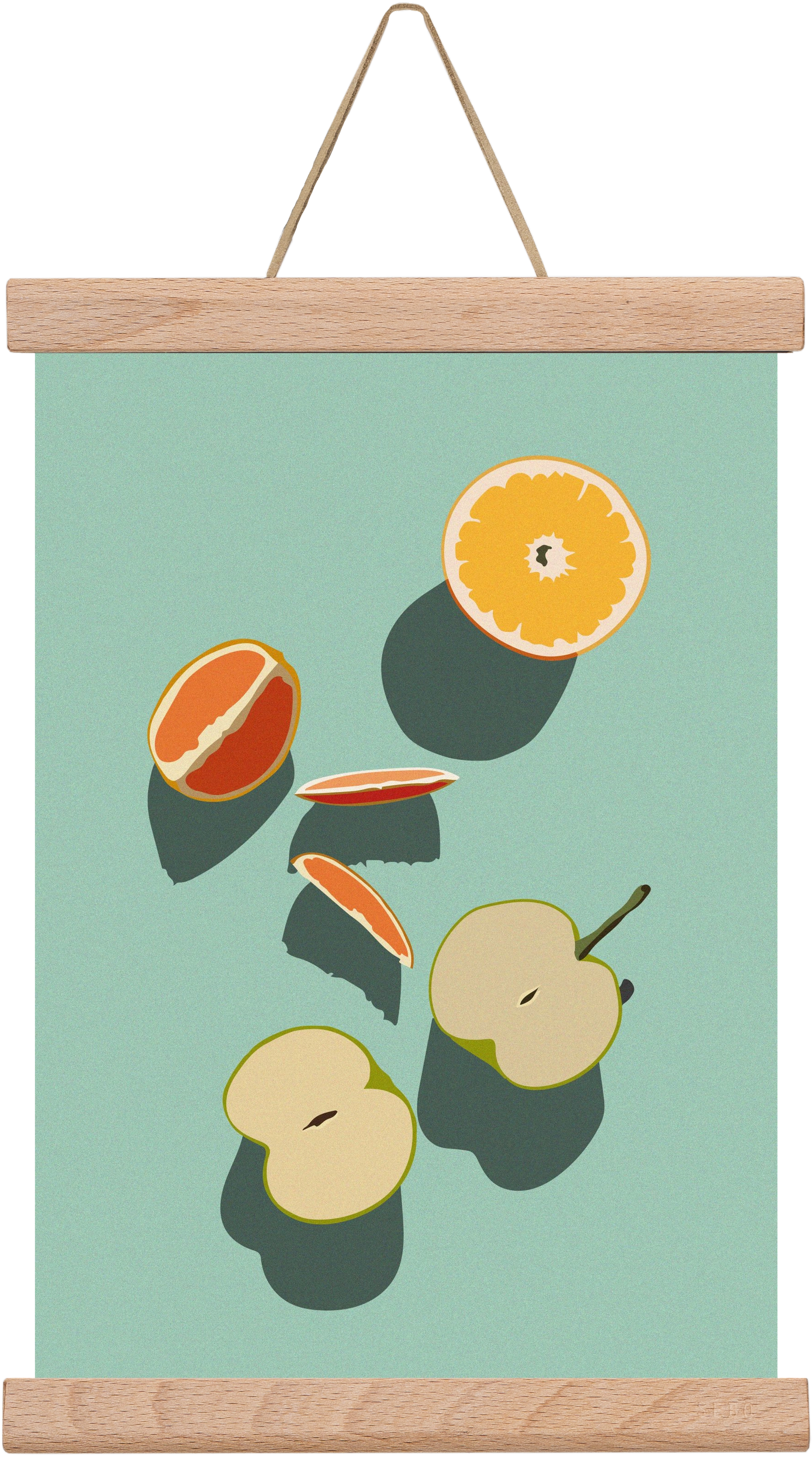 Fruits, 20x30 cm (20x30 cm), Tölgy akasztó