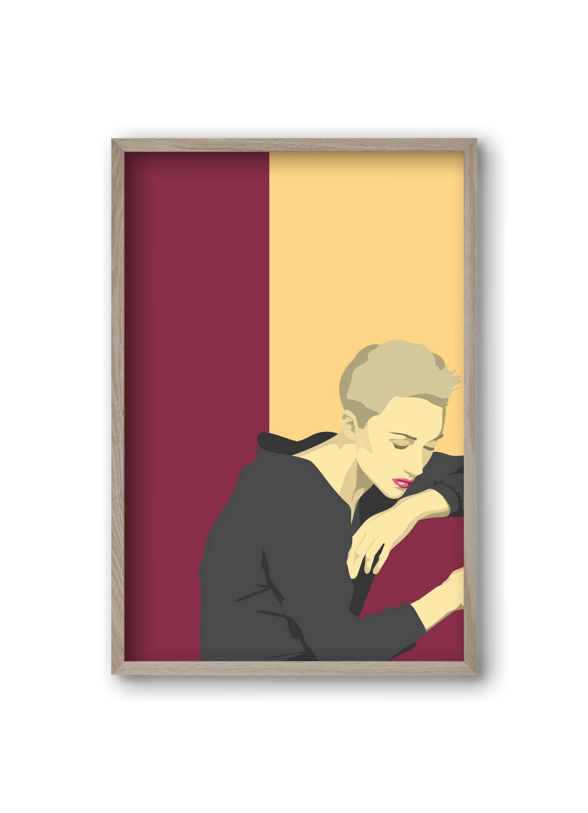 Melancholy, 20x30 cm (20x30 cm), Tölgy keret