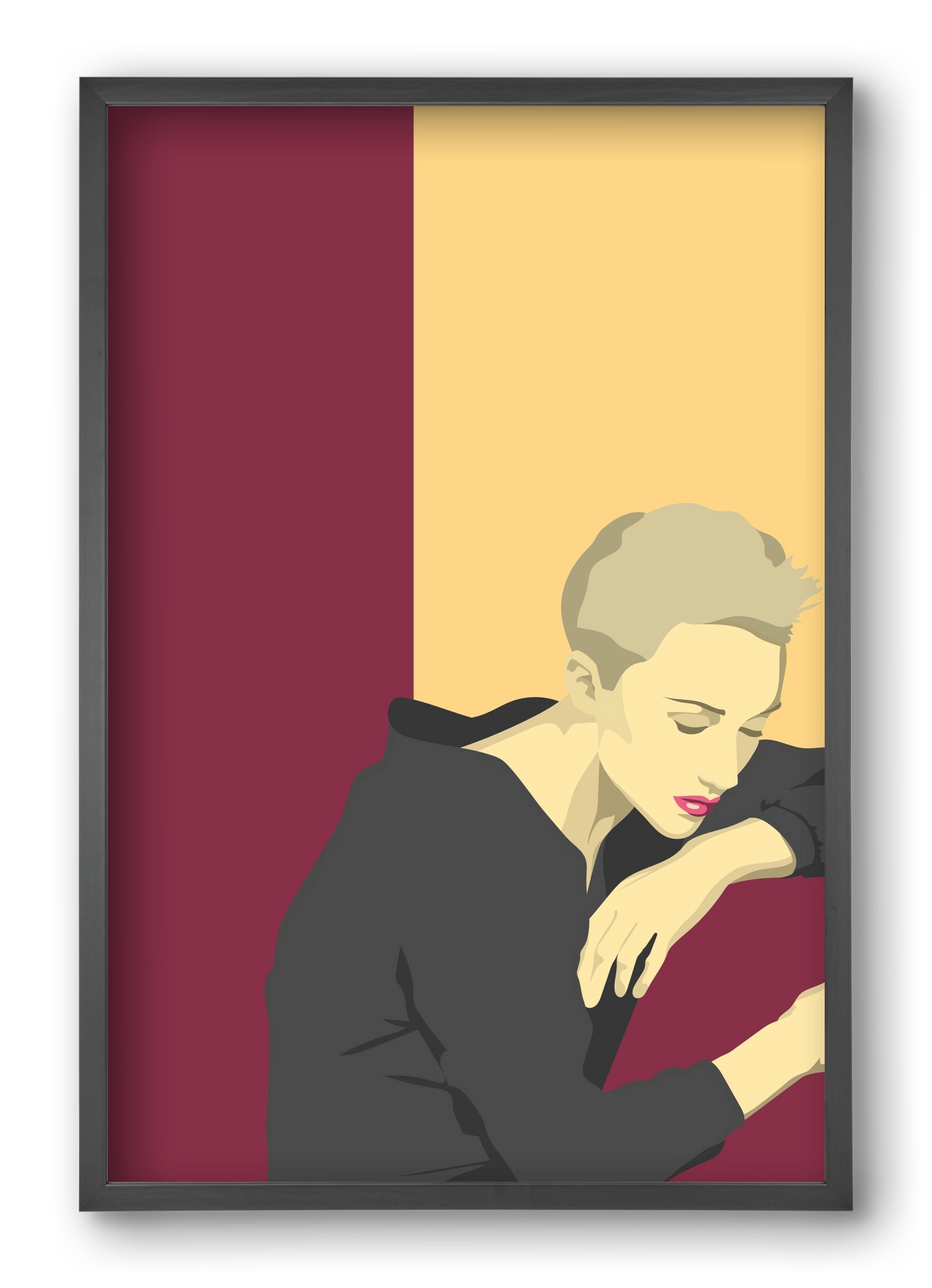 Melancholy, 40x60 cm (40x60 cm), Fekete keret