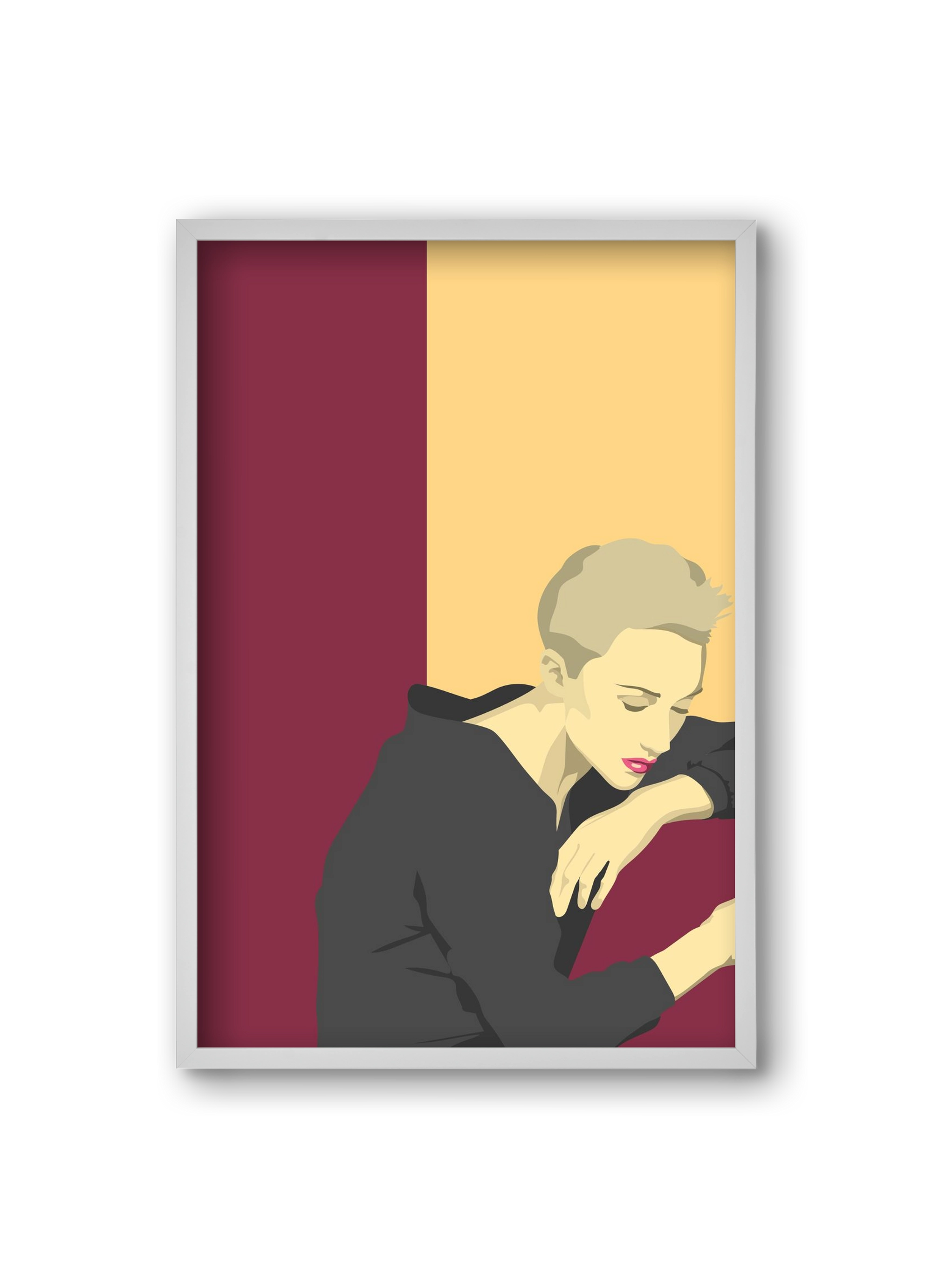 Melancholy, 20x30 cm (20x30 cm), Fehér keret