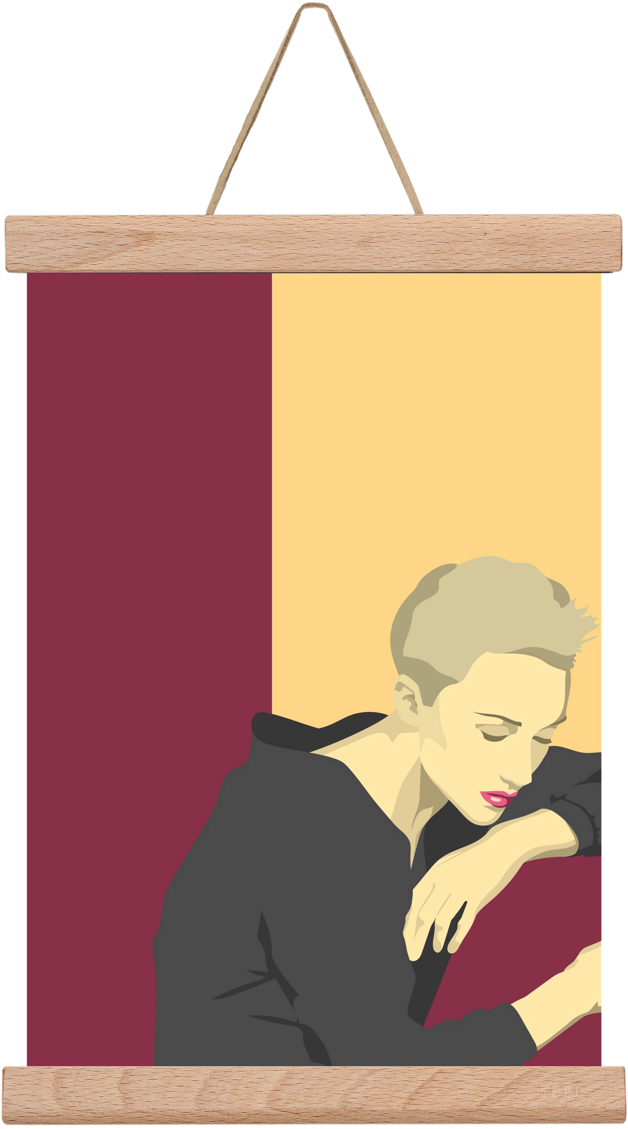 Melancholy, 20x30 cm (20x30 cm), Tölgy akasztó