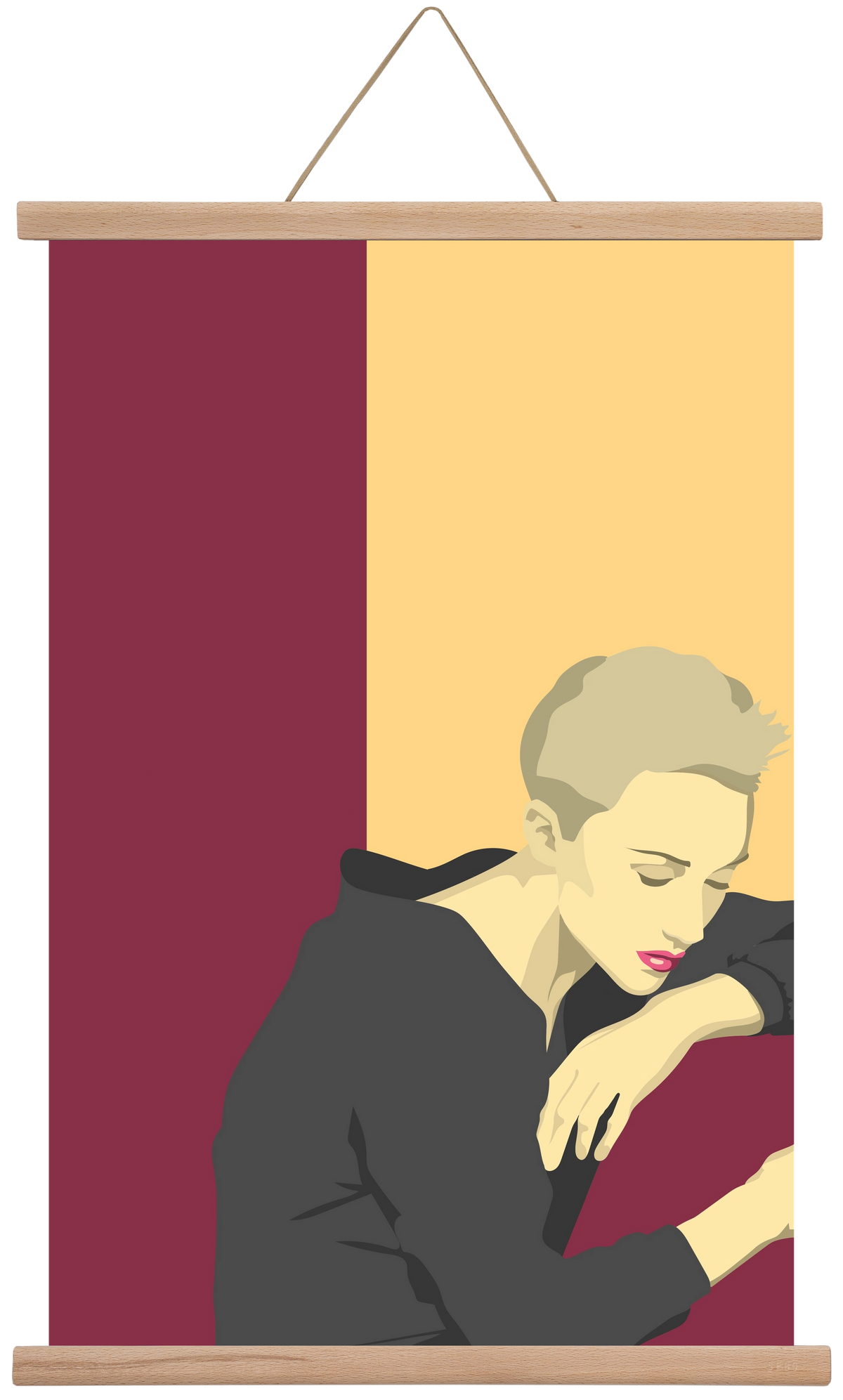 Melancholy, 40x60 cm (40x60 cm), Tölgy akasztó