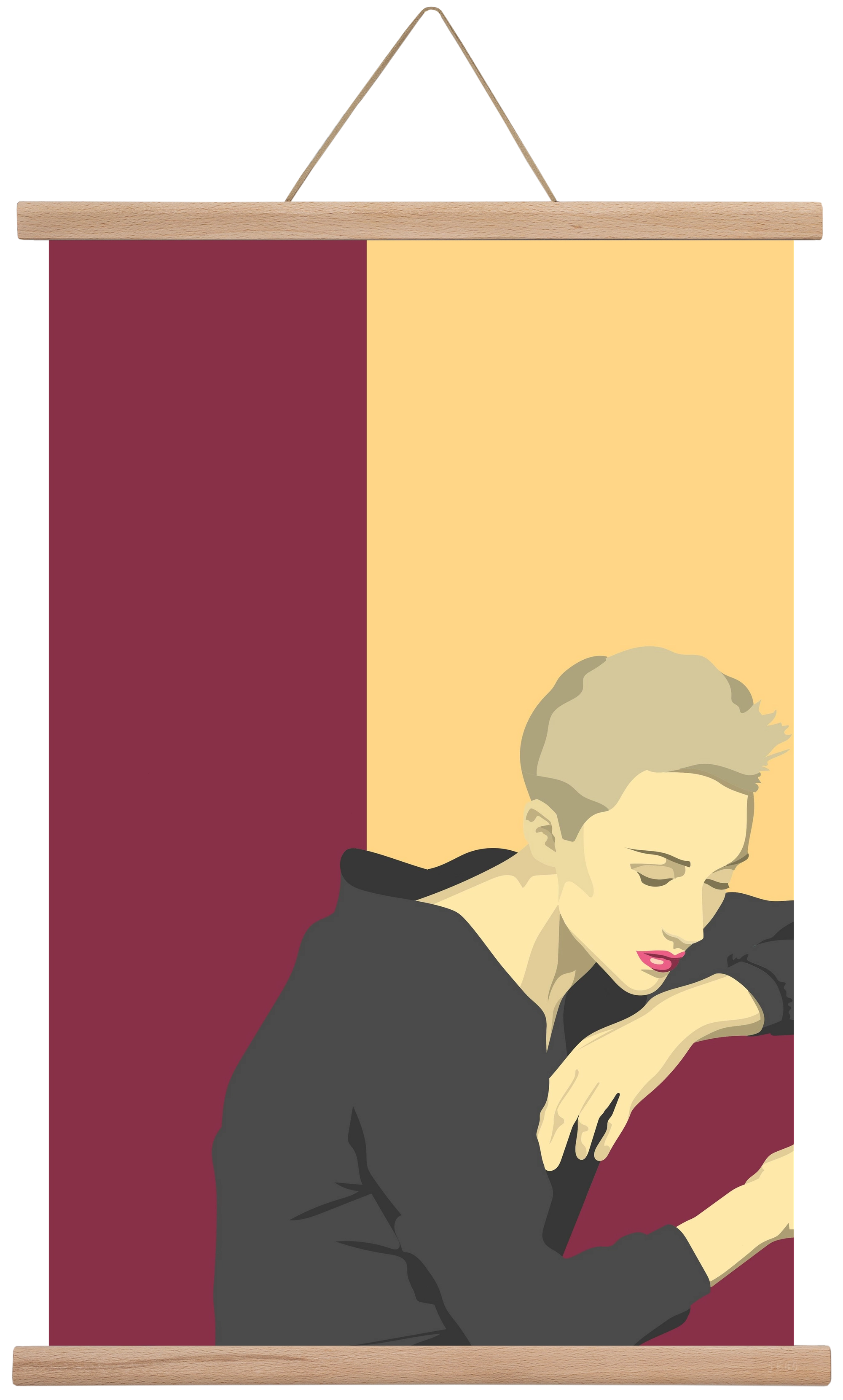 Melancholy, 40x60 cm (40x60 cm), Tölgy akasztó