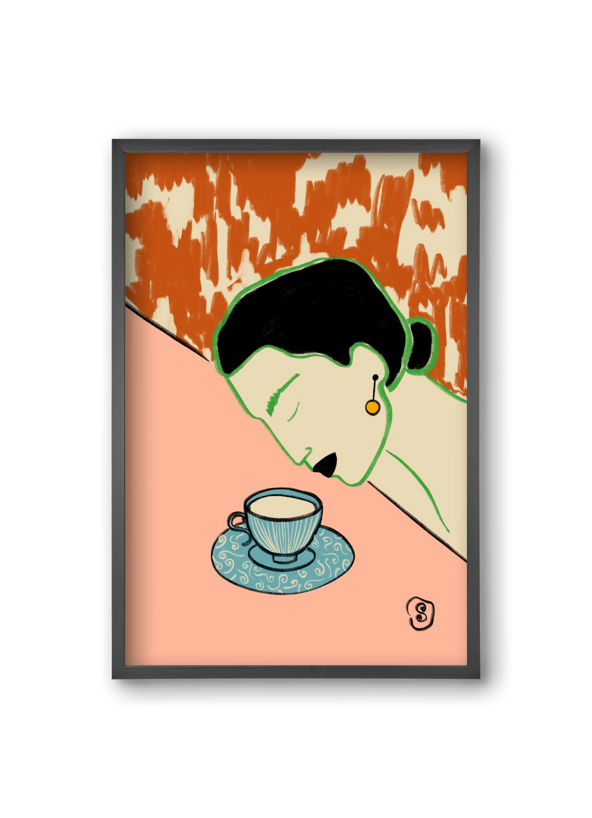 SILENT JOY, 20x30 cm (20x30 cm), Fekete keret