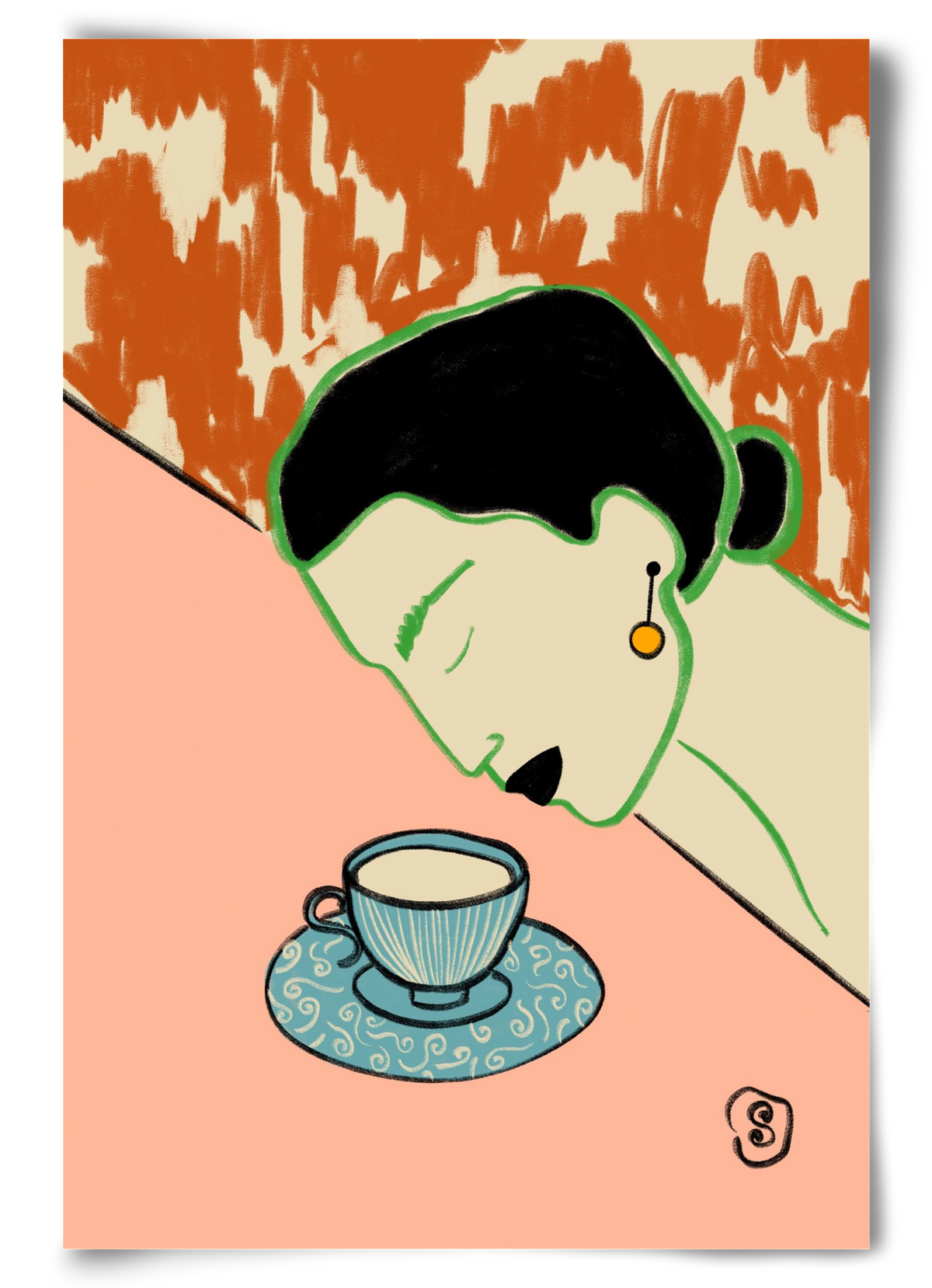 SILENT JOY, 60x90 cm, Keret nélkül