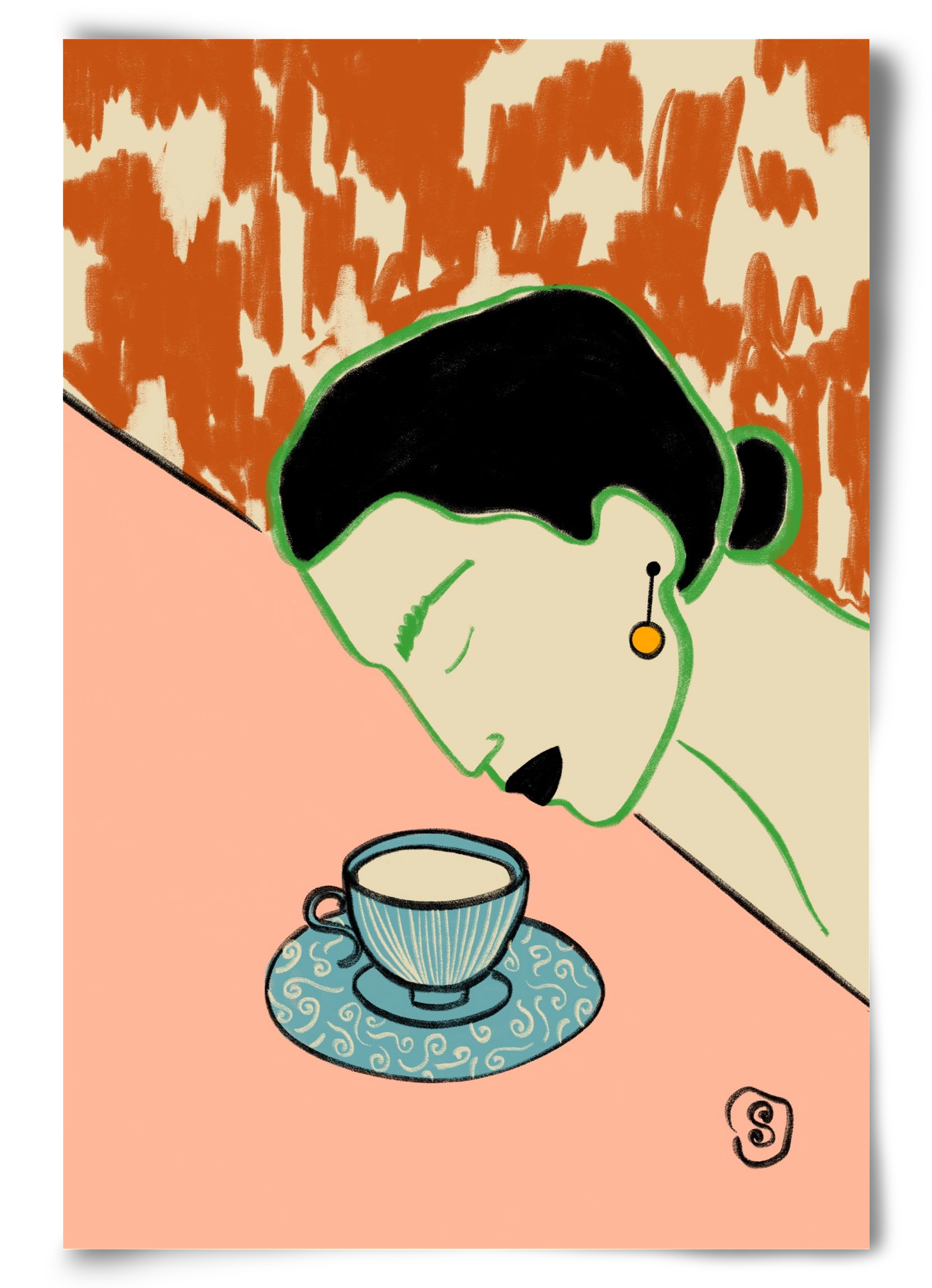 SILENT JOY, 60x90 cm, Keret nélkül