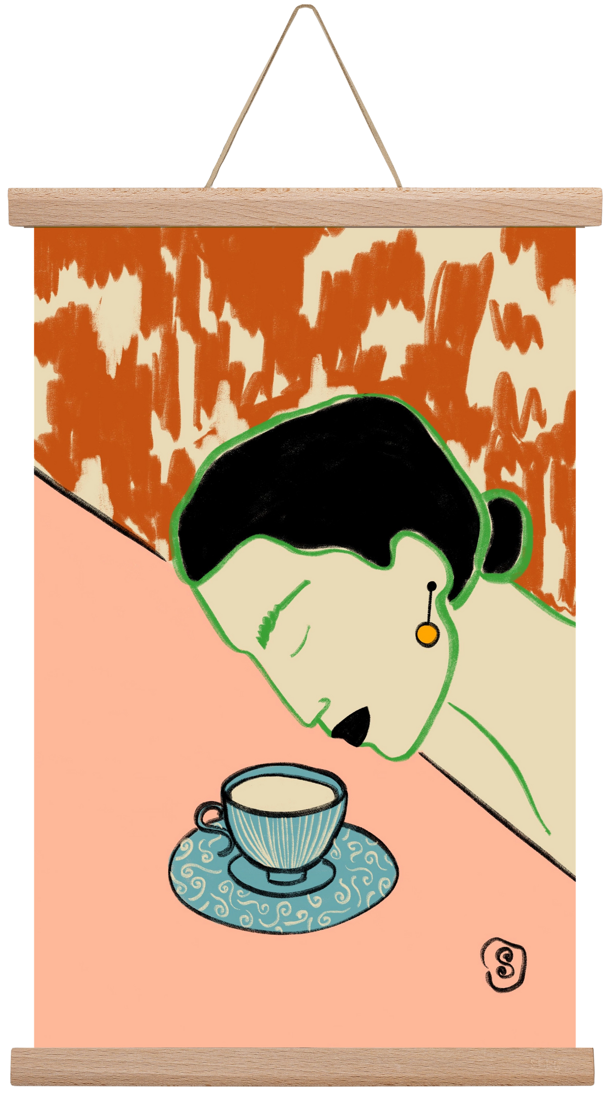 SILENT JOY, 30x45 cm (30x45 cm), Tölgy akasztó