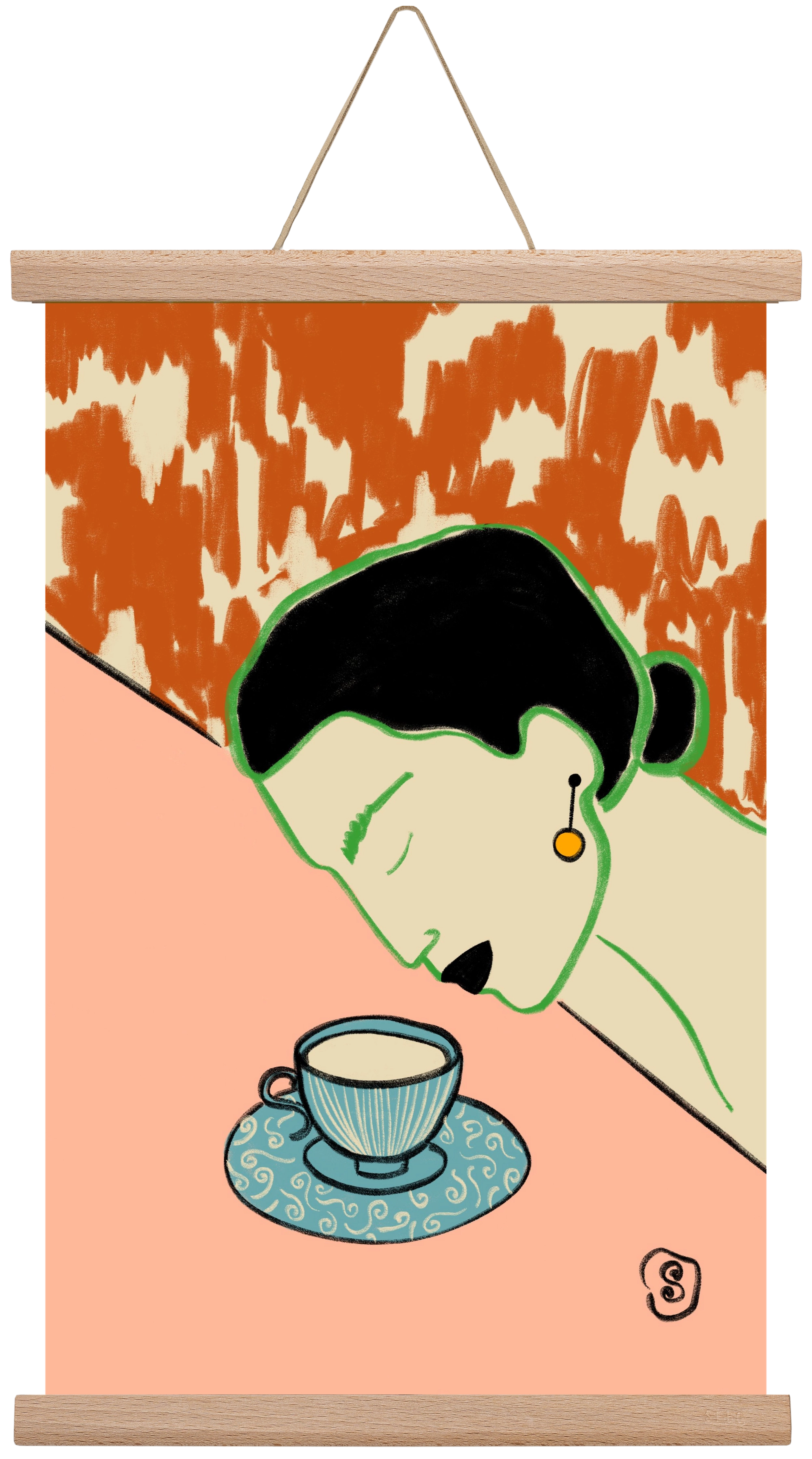 SILENT JOY, 30x45 cm (30x45 cm), Tölgy akasztó