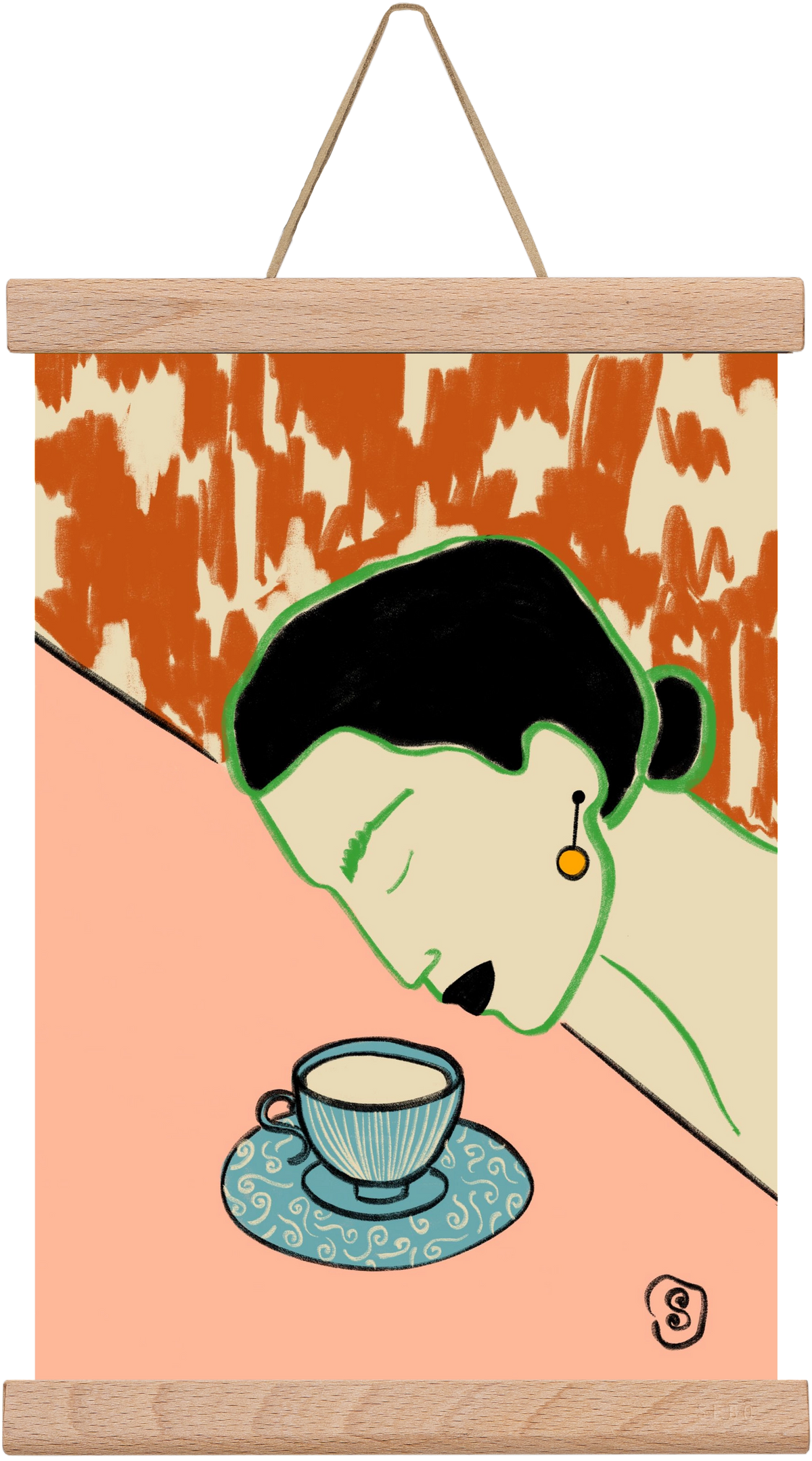 SILENT JOY, 20x30 cm (20x30 cm), Tölgy akasztó