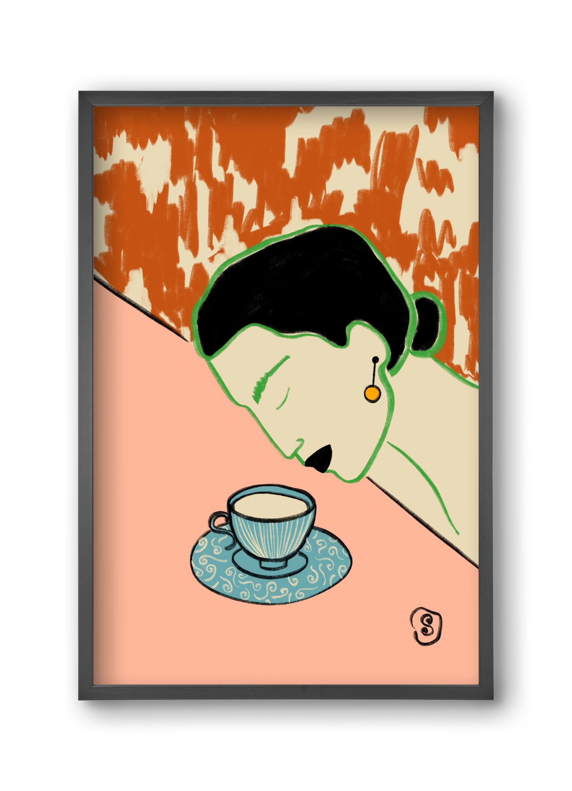 SILENT JOY, 30x45 cm (30x45 cm), Fekete keret