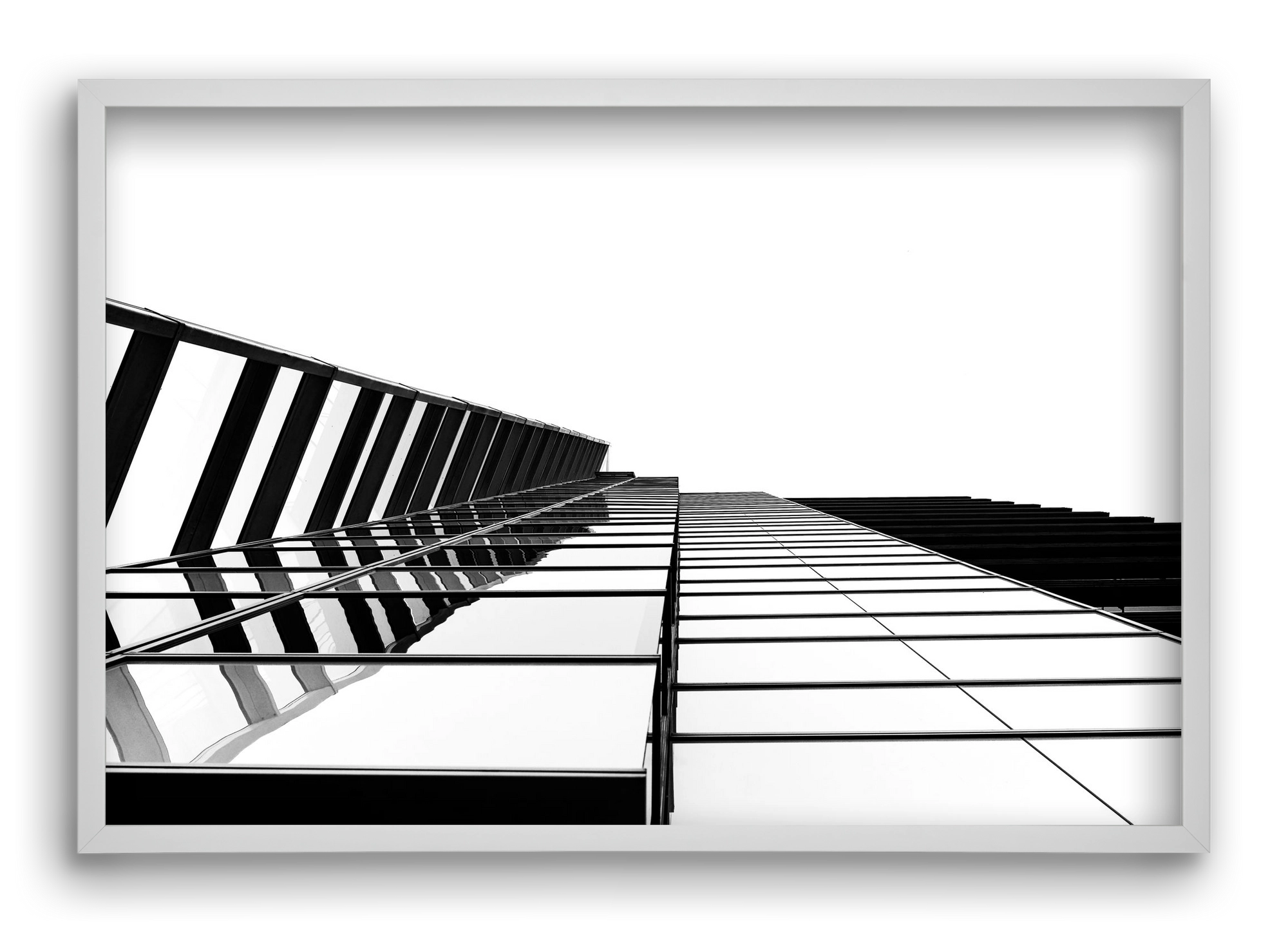 LINES, 60x40 cm (60x40 cm), Fehér keret