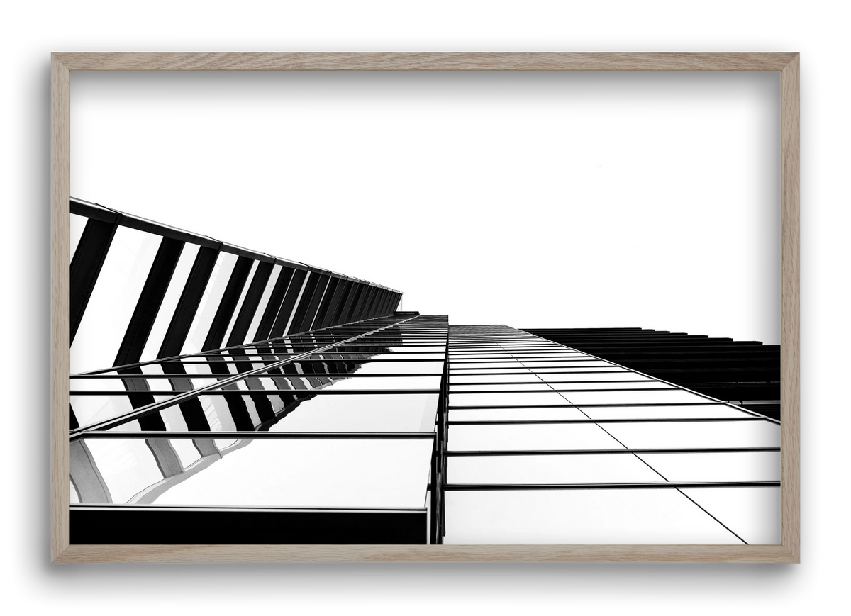 LINES, 60x40 cm (60x40 cm), Tölgy keret