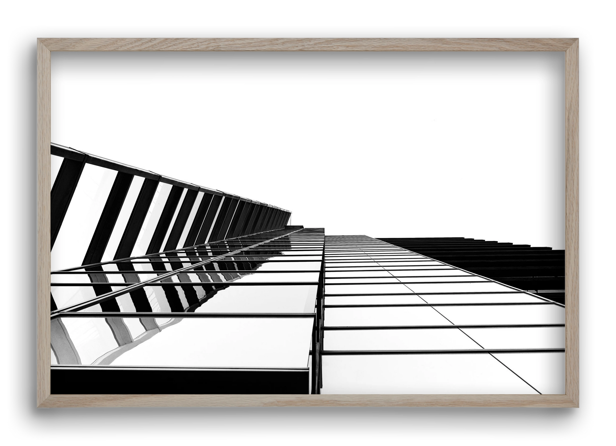 LINES, 60x40 cm (60x40 cm), Tölgy keret