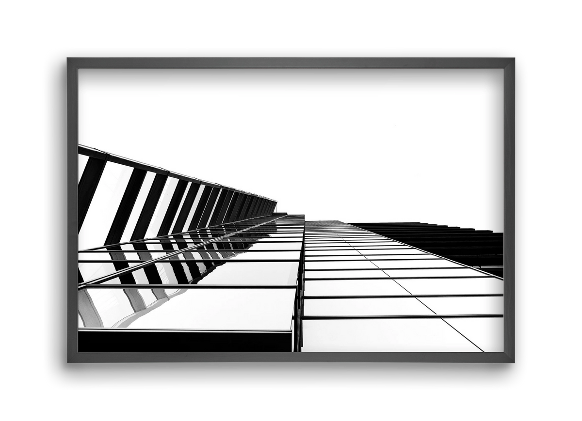 LINES, 45x30 cm (45x30 cm), Fekete keret