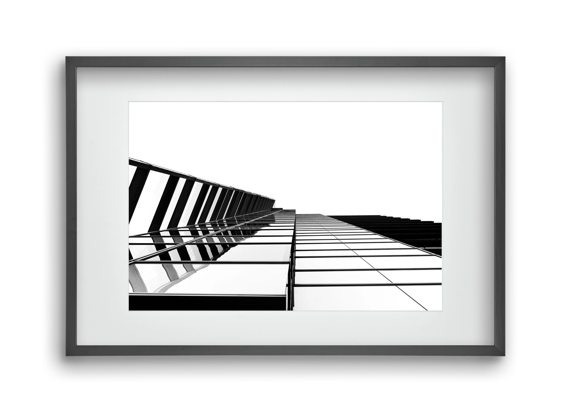 LINES, 45x30 cm (30x20 cm), Fekete keret, paszpartuval