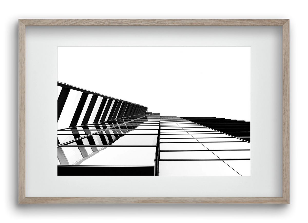 LINES, 60x40 cm (45x30 cm), Tölgy keret, paszpartuval