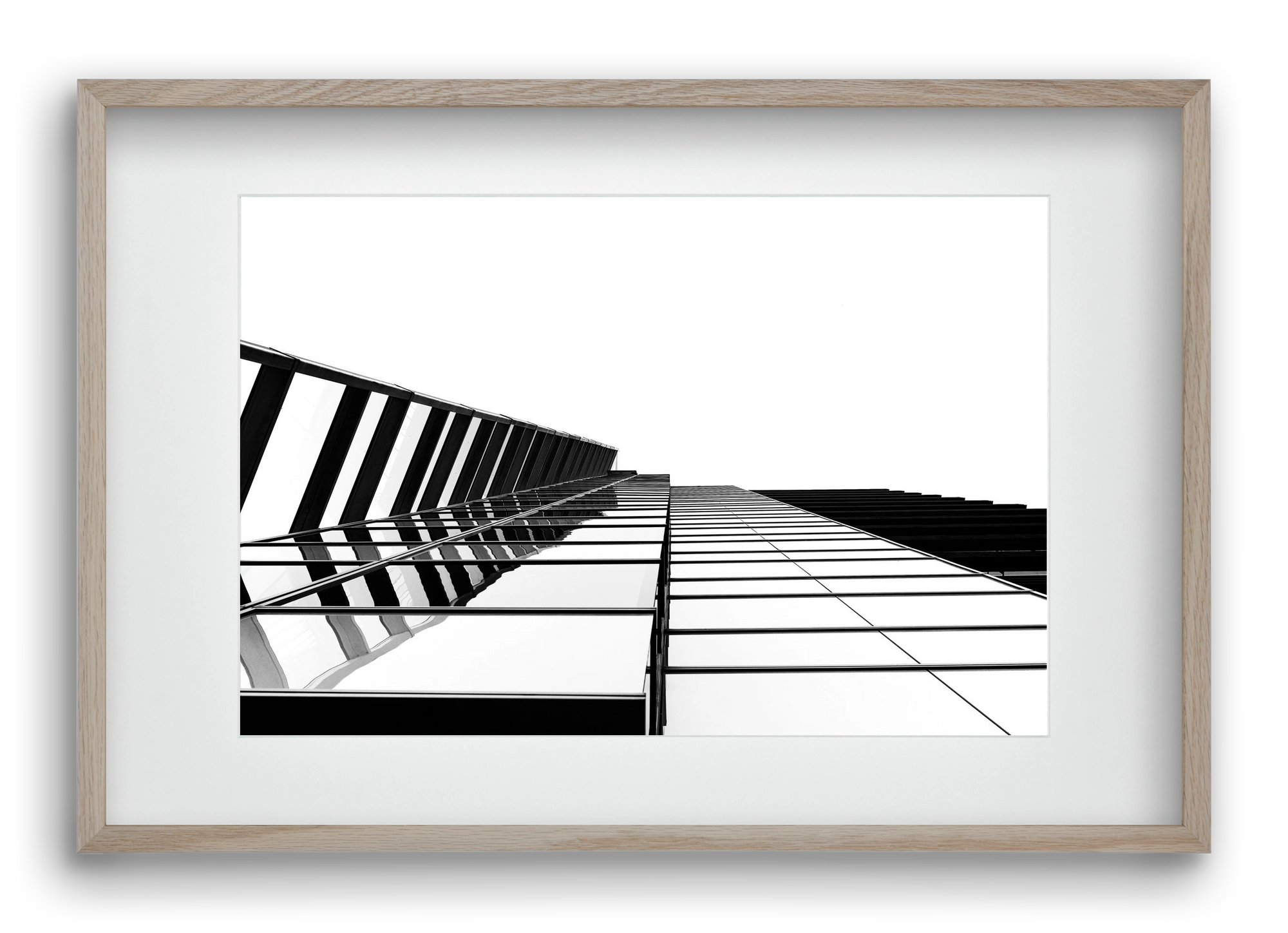 LINES, 60x40 cm (45x30 cm), Tölgy keret, paszpartuval