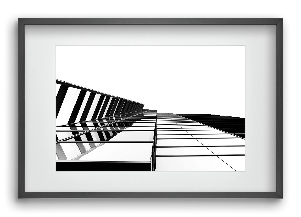 LINES, 60x40 cm (45x30 cm), Fekete keret, paszpartuval