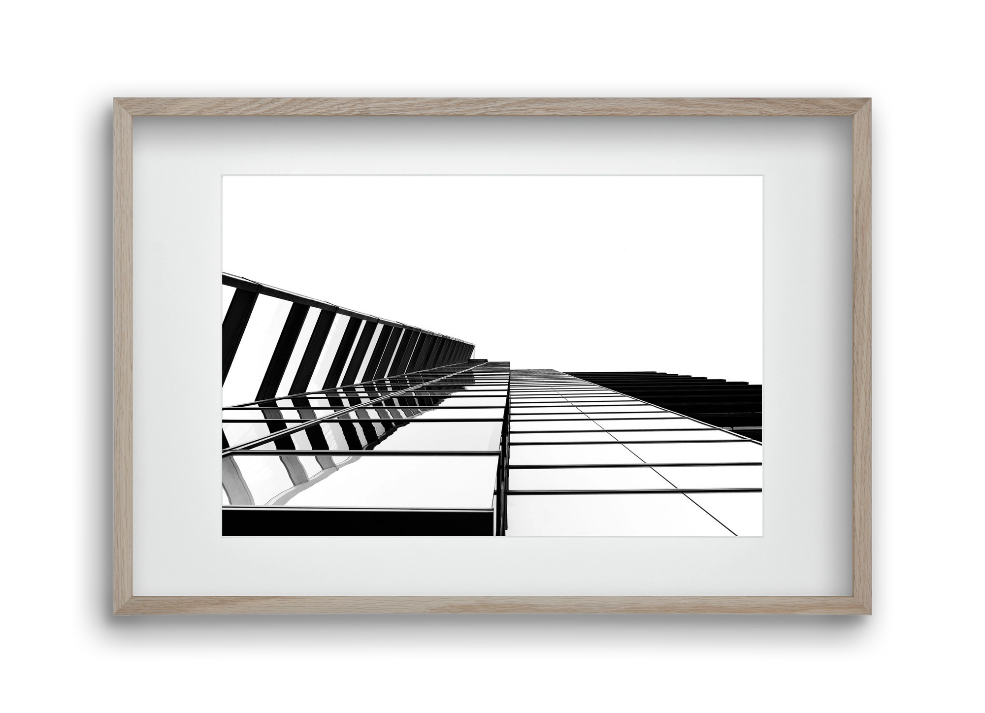 LINES, 45x30 cm (30x20 cm), Tölgy keret, paszpartuval