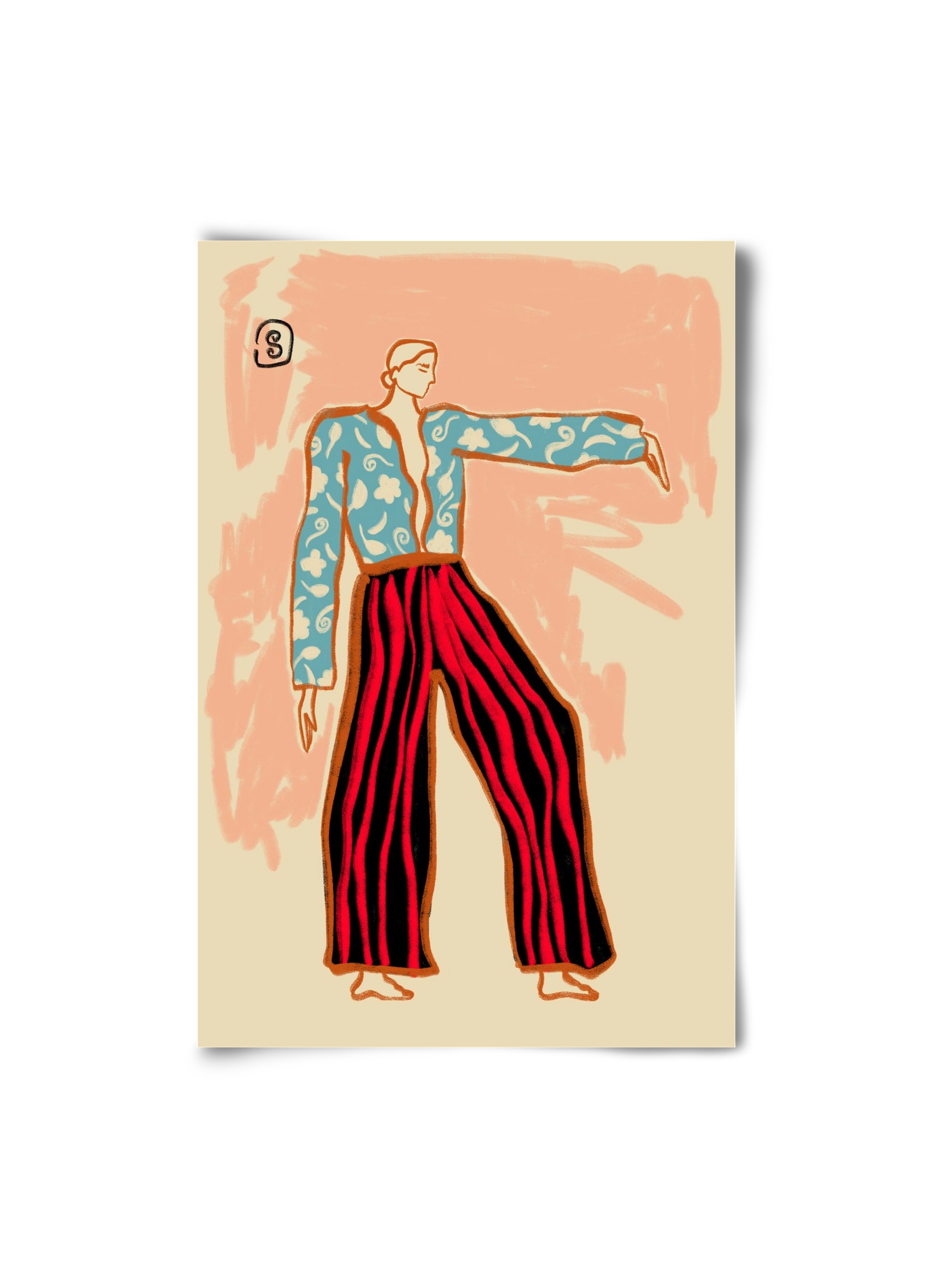 NEW YEAR DANCE, 20x30 cm, Keret nélkül