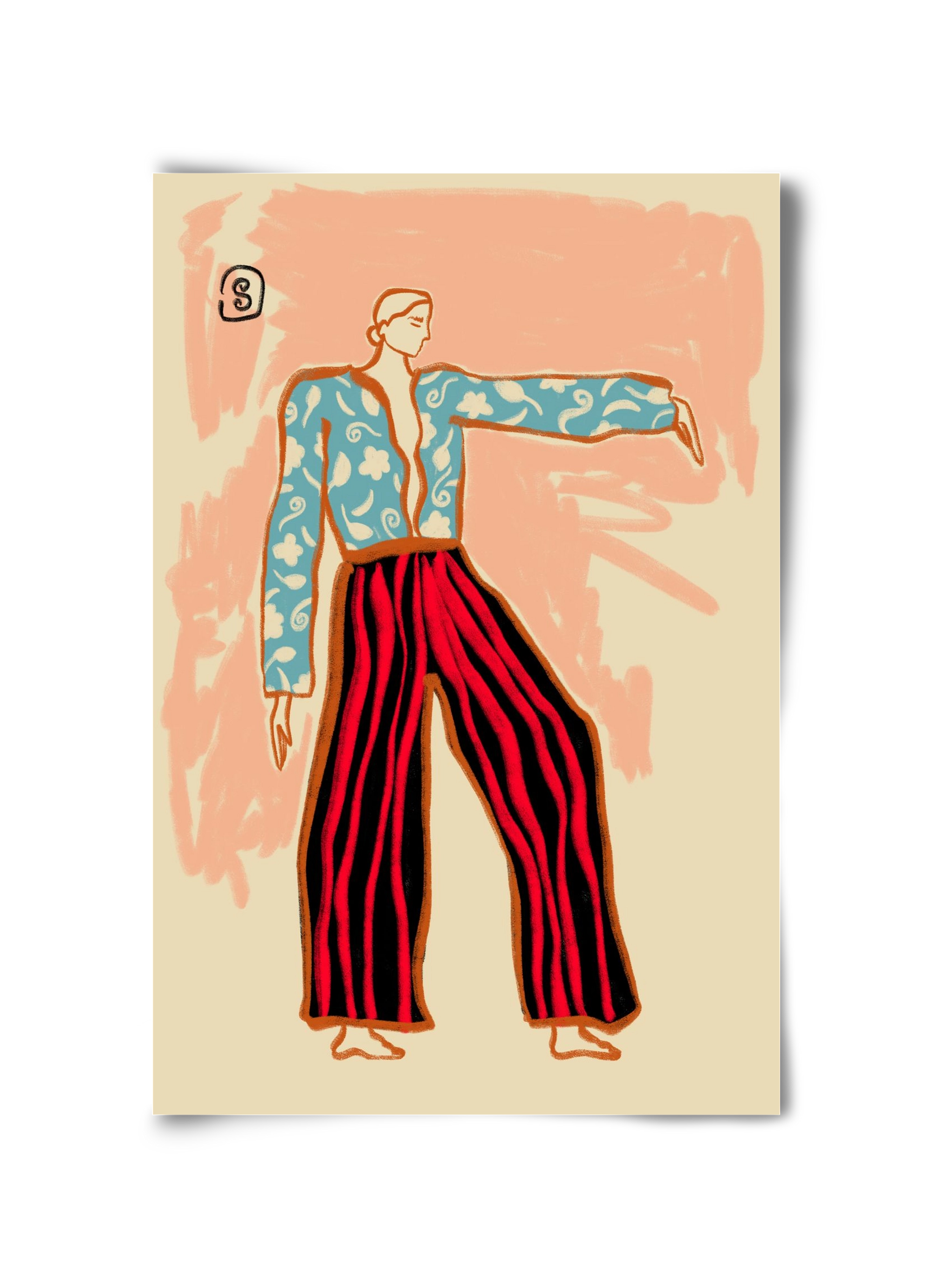 NEW YEAR DANCE, 30x45 cm, Keret nélkül