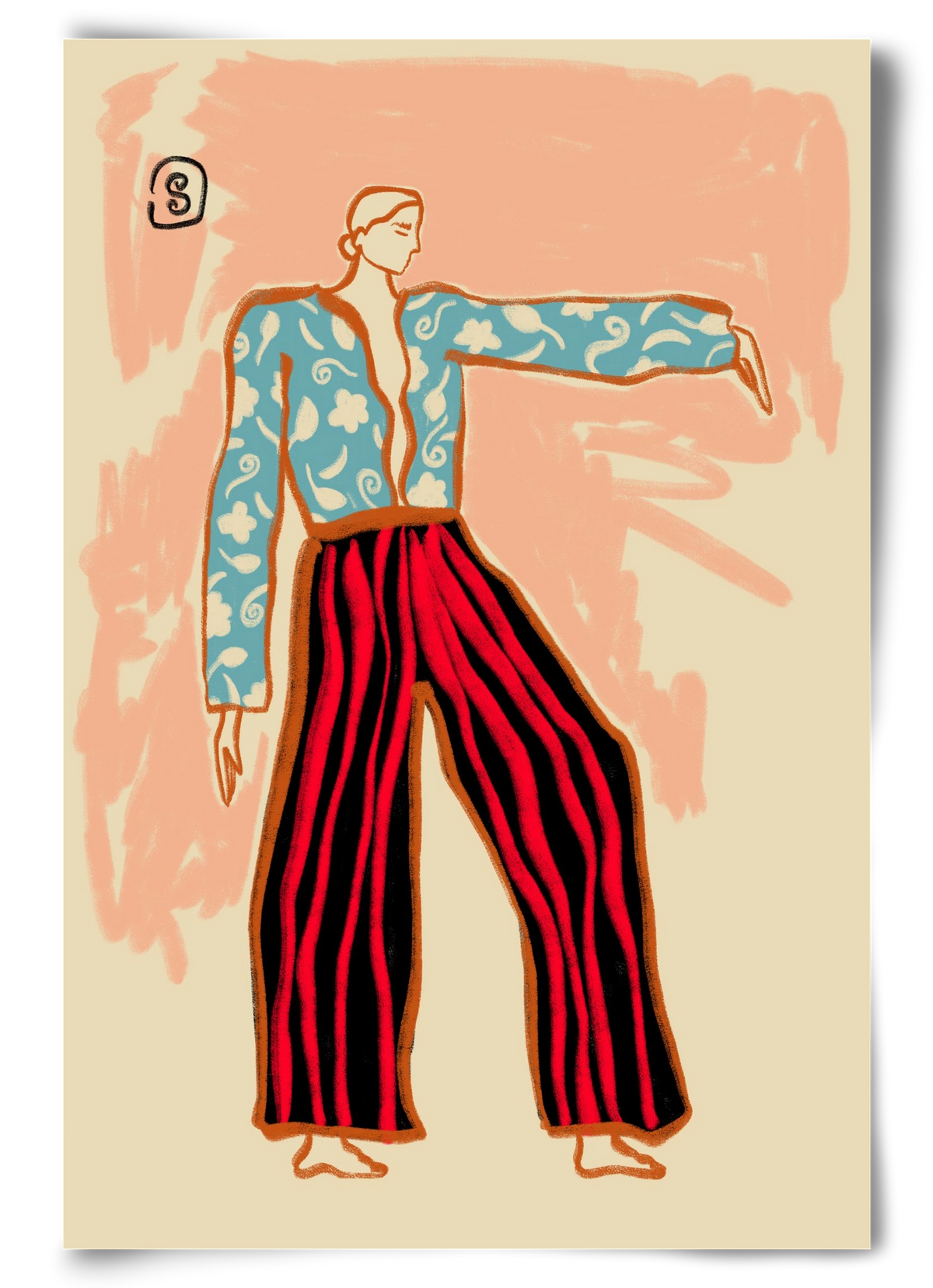 NEW YEAR DANCE, 60x90 cm, Keret nélkül