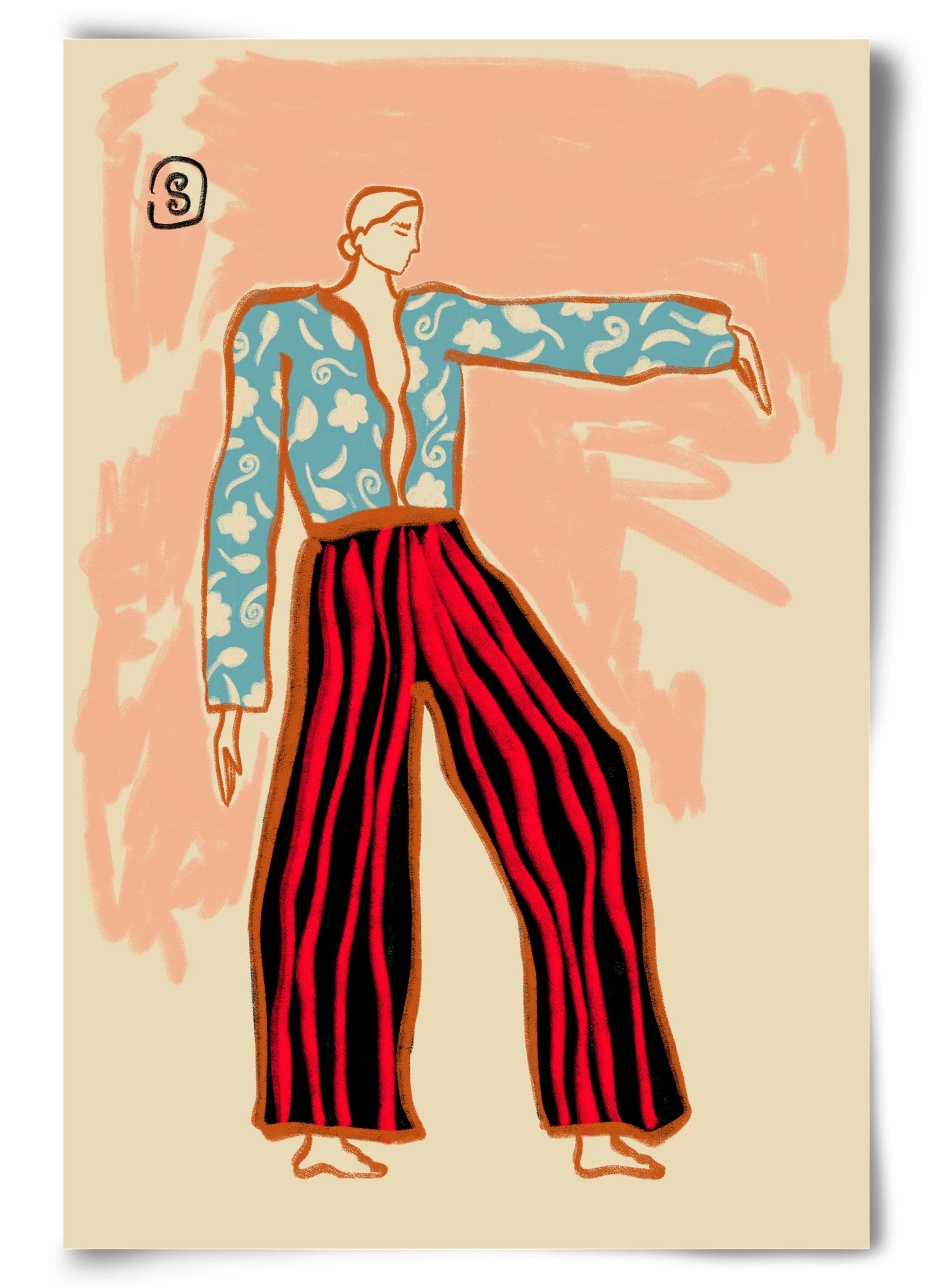 NEW YEAR DANCE, 60x90 cm, Keret nélkül