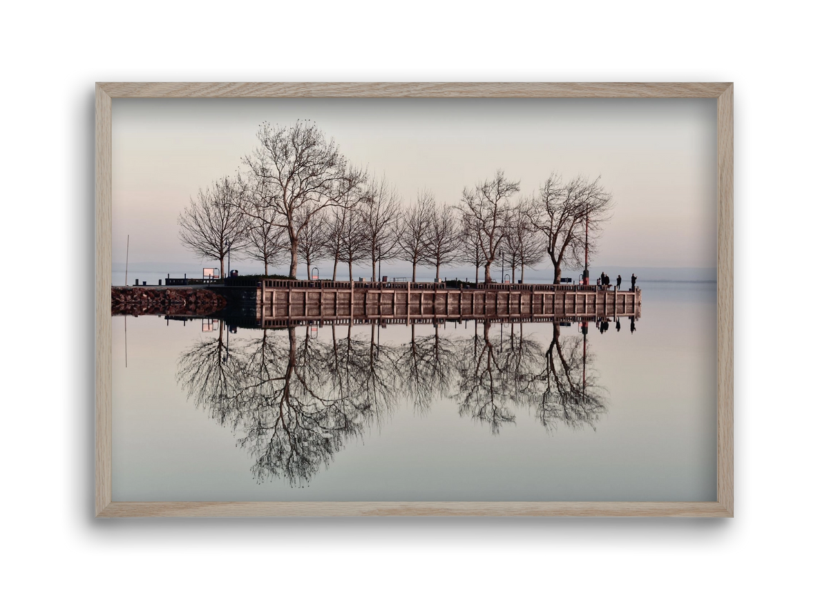 Helas Silver, 45x30 cm (45x30 cm), Tölgy keret