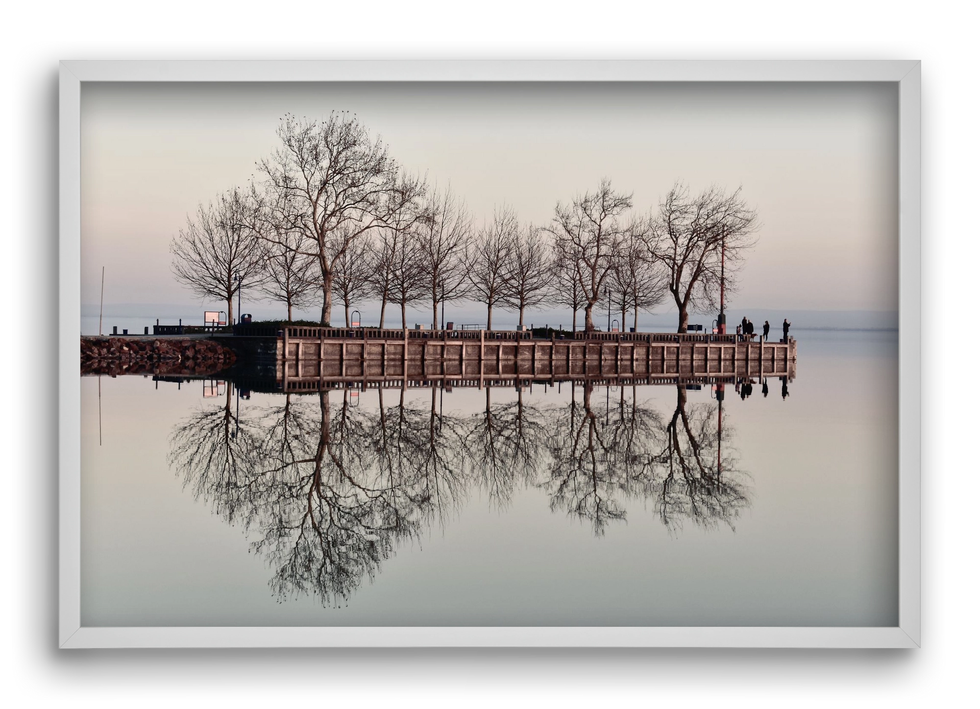 Helas Silver, 60x40 cm (60x40 cm), Fehér keret