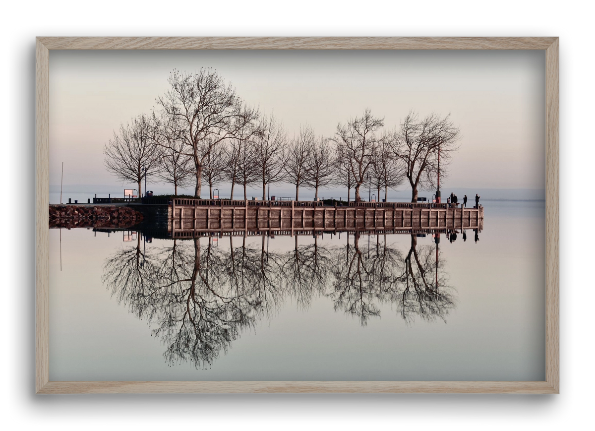 Helas Silver, 60x40 cm (60x40 cm), Tölgy keret