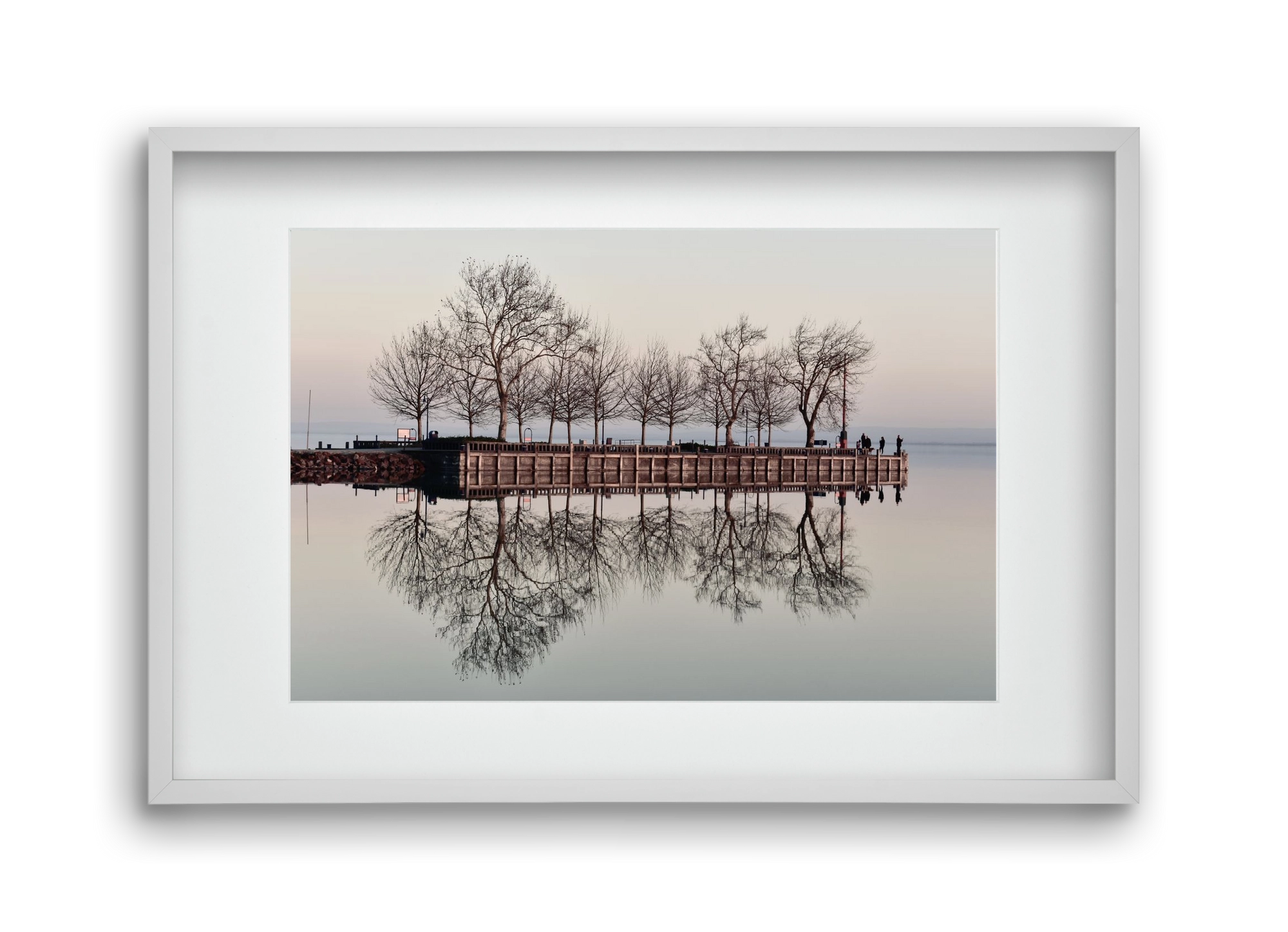 Helas Silver, 45x30 cm (30x20 cm), Fehér keret, paszpartuval