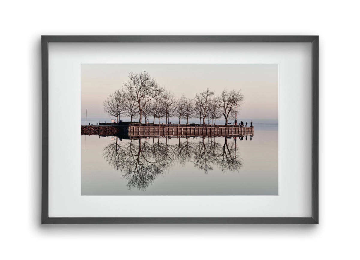 Helas Silver, 45x30 cm (30x20 cm), Fekete keret, paszpartuval