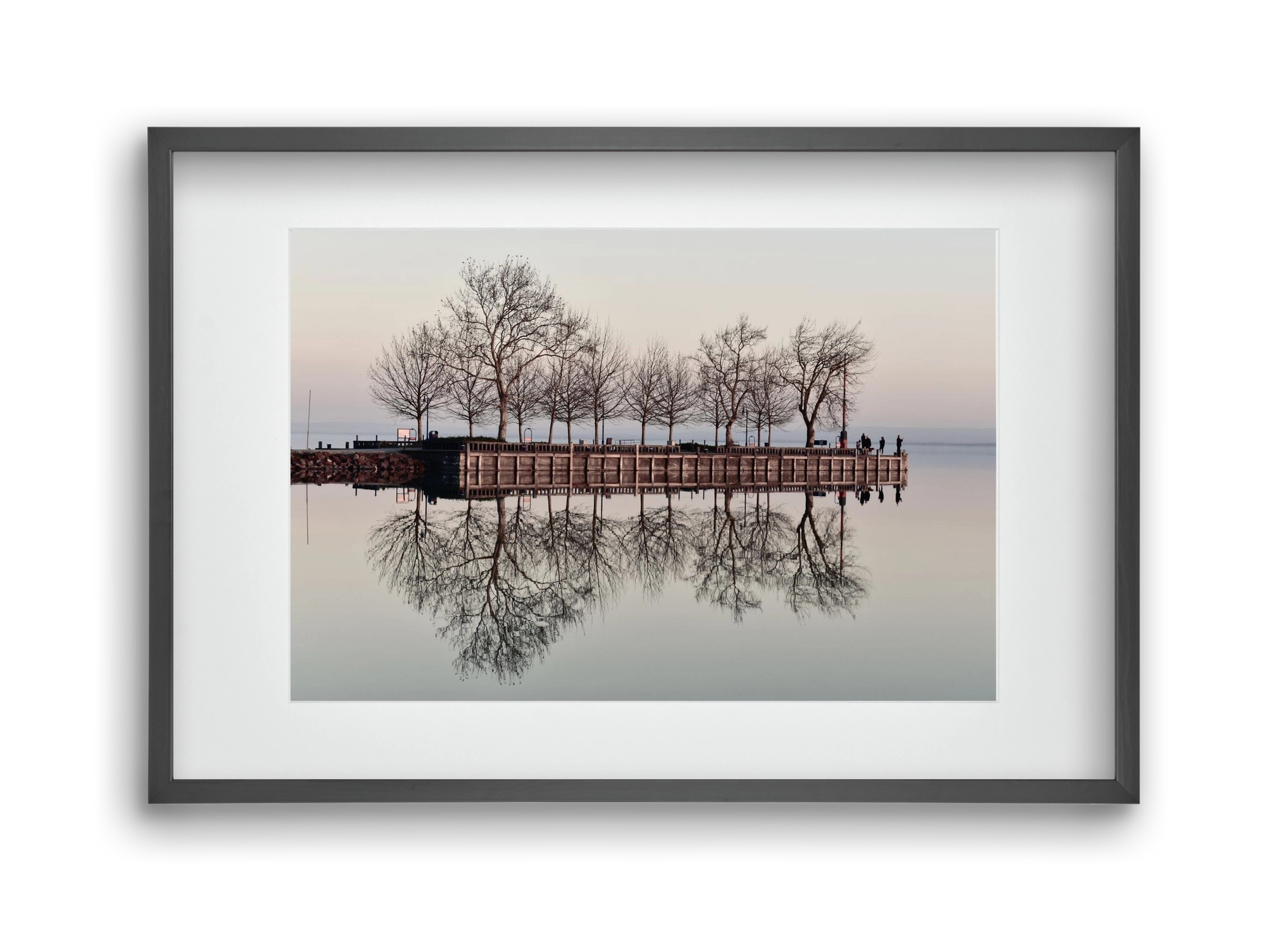 Helas Silver, 45x30 cm (30x20 cm), Fekete keret, paszpartuval