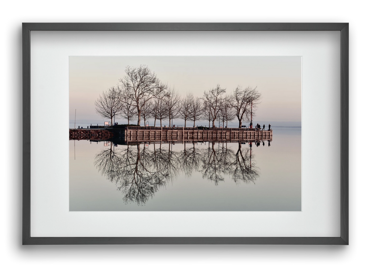 Helas Silver, 60x40 cm (45x30 cm), Fekete keret, paszpartuval