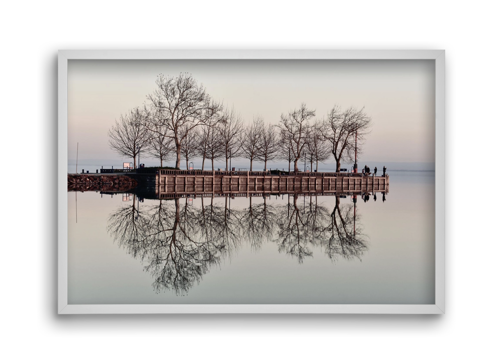 Helas Silver, 45x30 cm (45x30 cm), Fehér keret