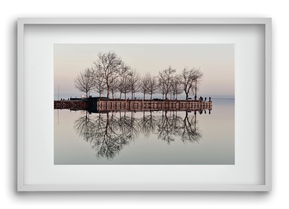 Helas Silver, 60x40 cm (45x30 cm), Fehér keret, paszpartuval