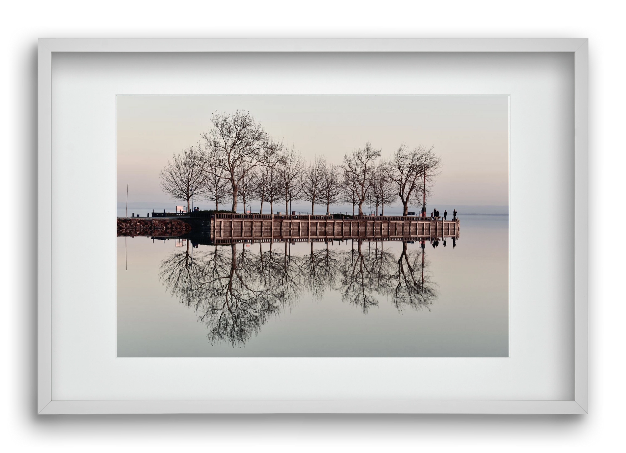 Helas Silver, 60x40 cm (45x30 cm), Fehér keret, paszpartuval