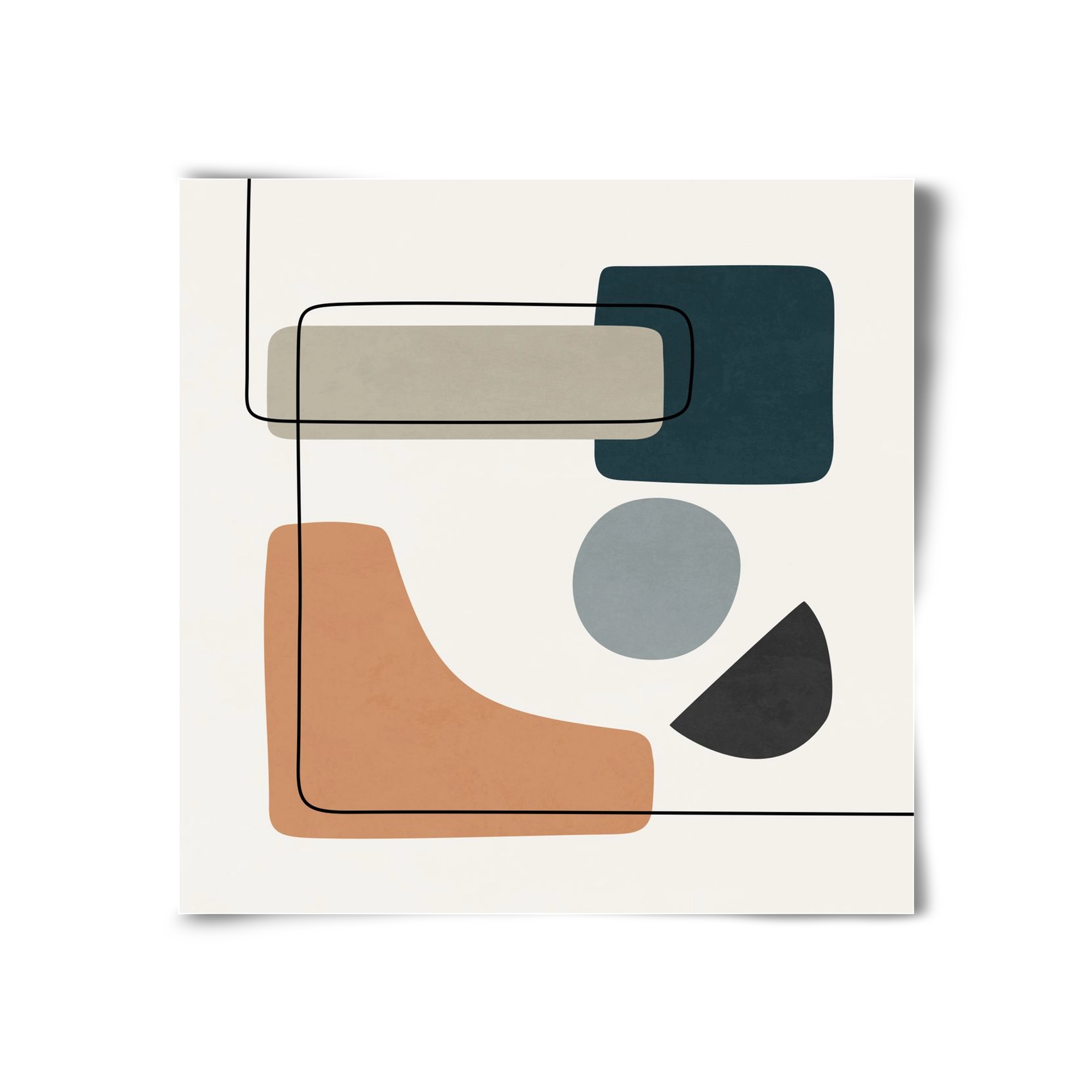 ABSTRACT SHAPES 7, 30x30 cm, Keret nélkül