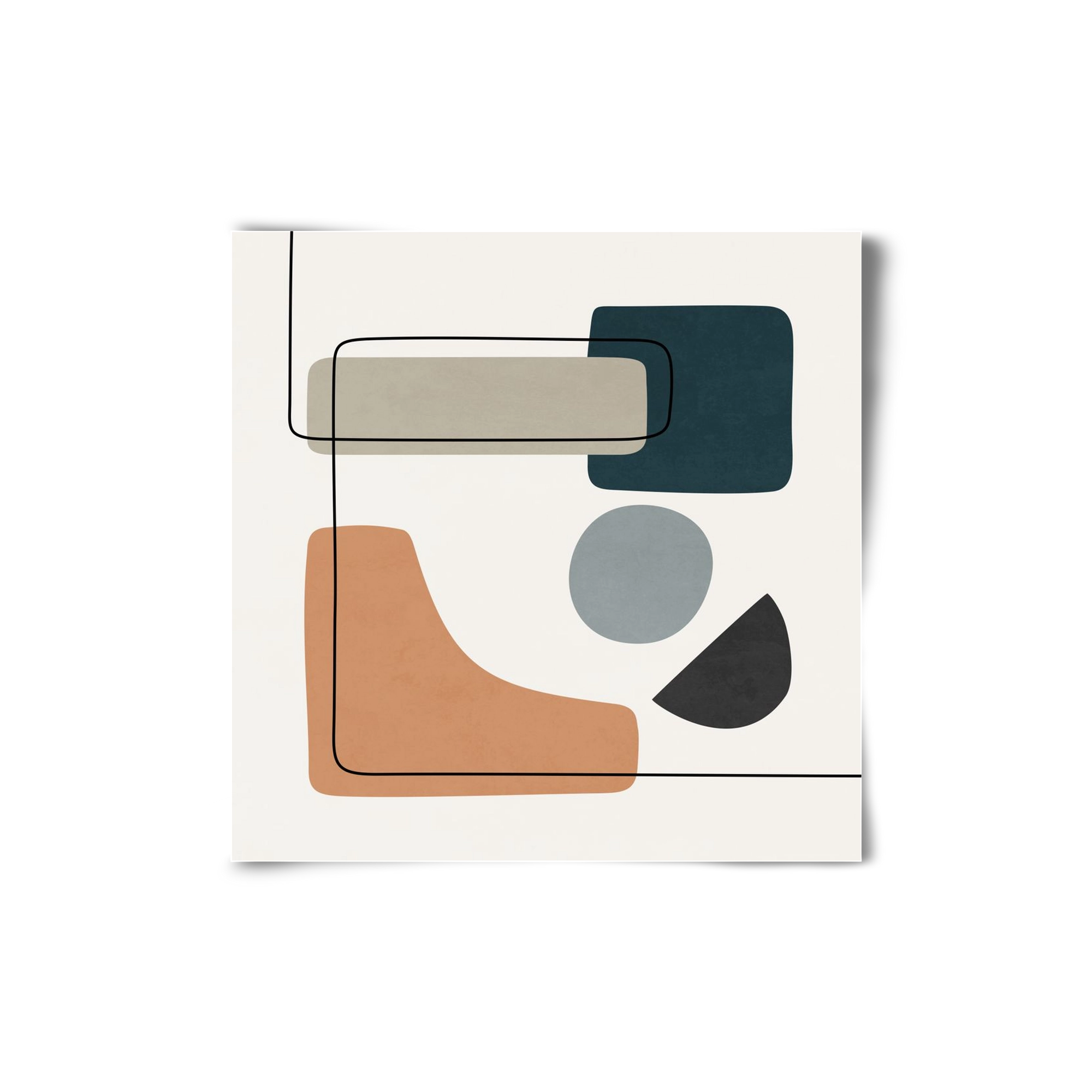 ABSTRACT SHAPES 7, 20x20 cm, Keret nélkül