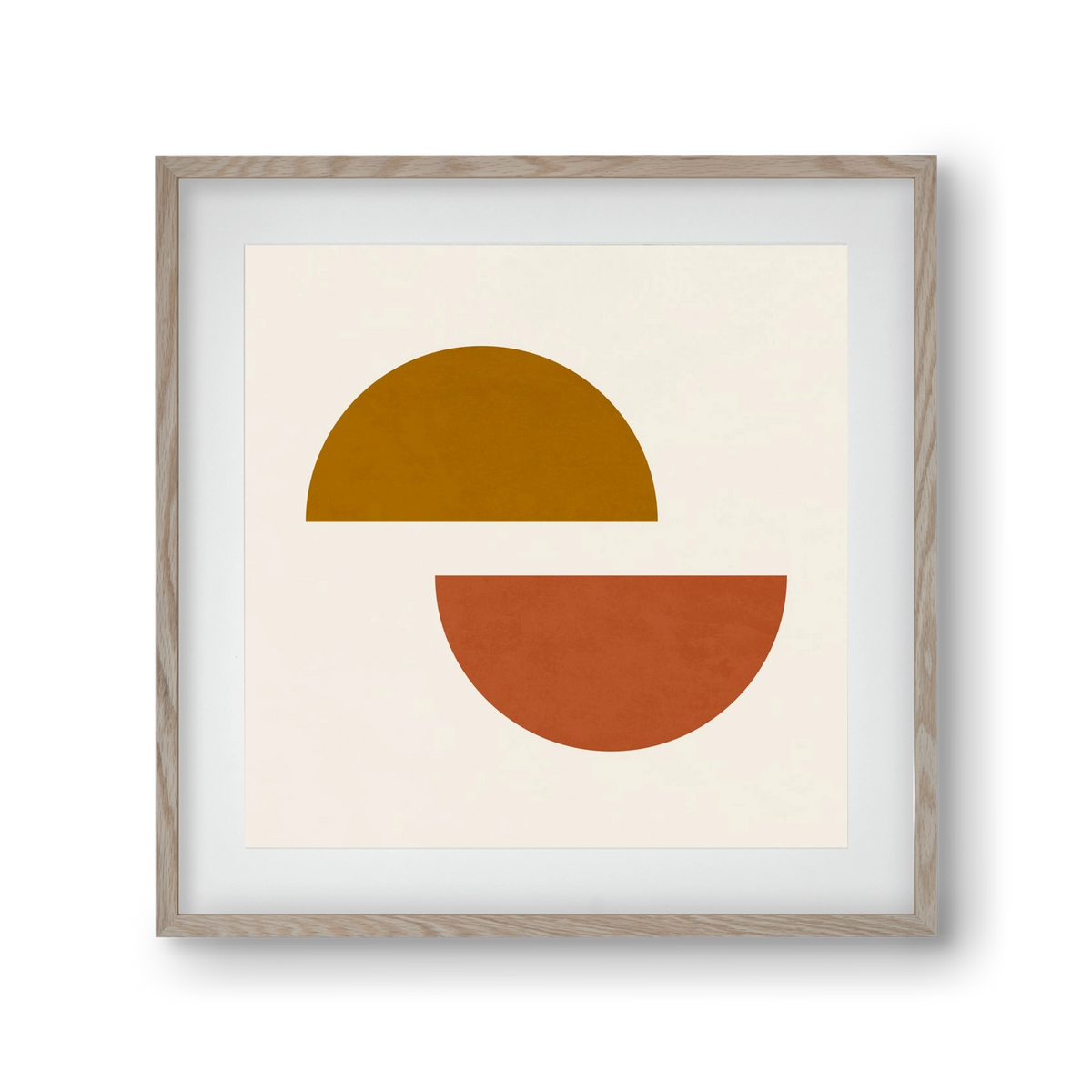 GEOMETRIC SHAPES 4, 30x30 cm (20x20 cm), Tölgy keret, paszpartuval