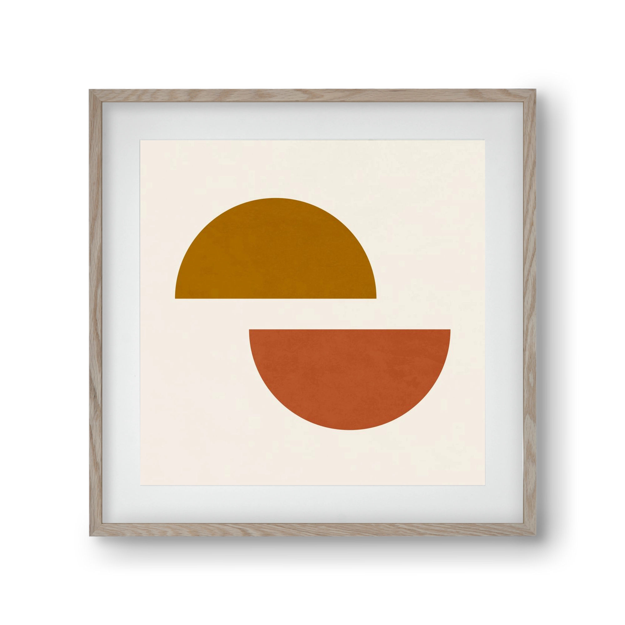 GEOMETRIC SHAPES 4, 30x30 cm (20x20 cm), Tölgy keret, paszpartuval