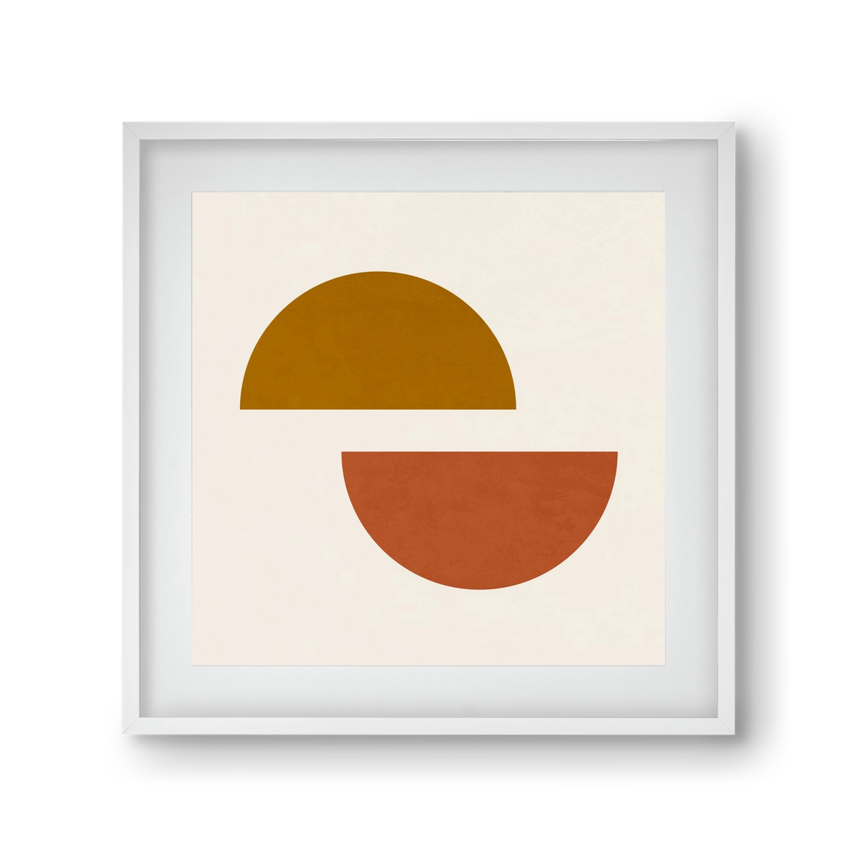 GEOMETRIC SHAPES 4, 30x30 cm (20x20 cm), Fehér keret, paszpartuval