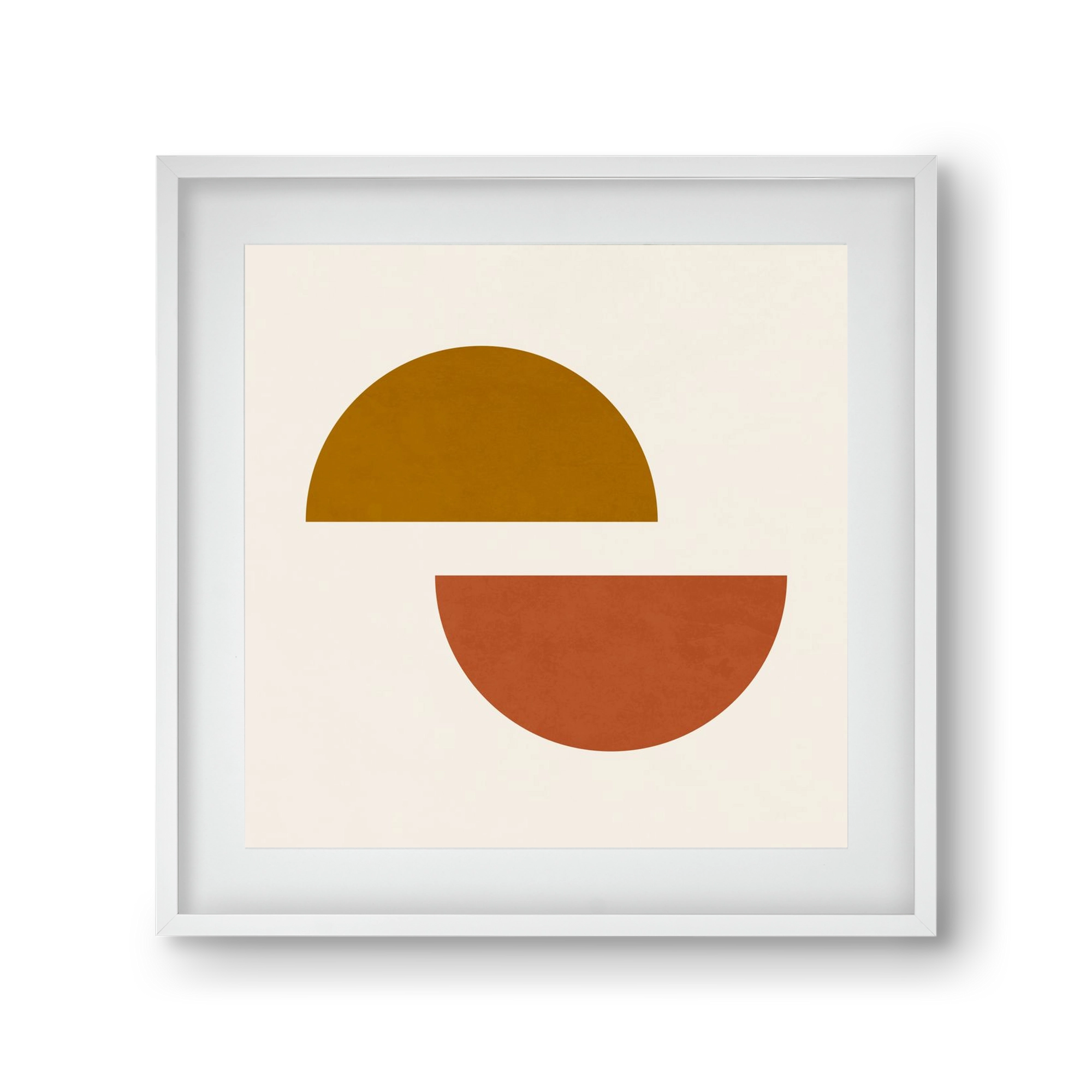 GEOMETRIC SHAPES 4, 30x30 cm (20x20 cm), Fehér keret, paszpartuval