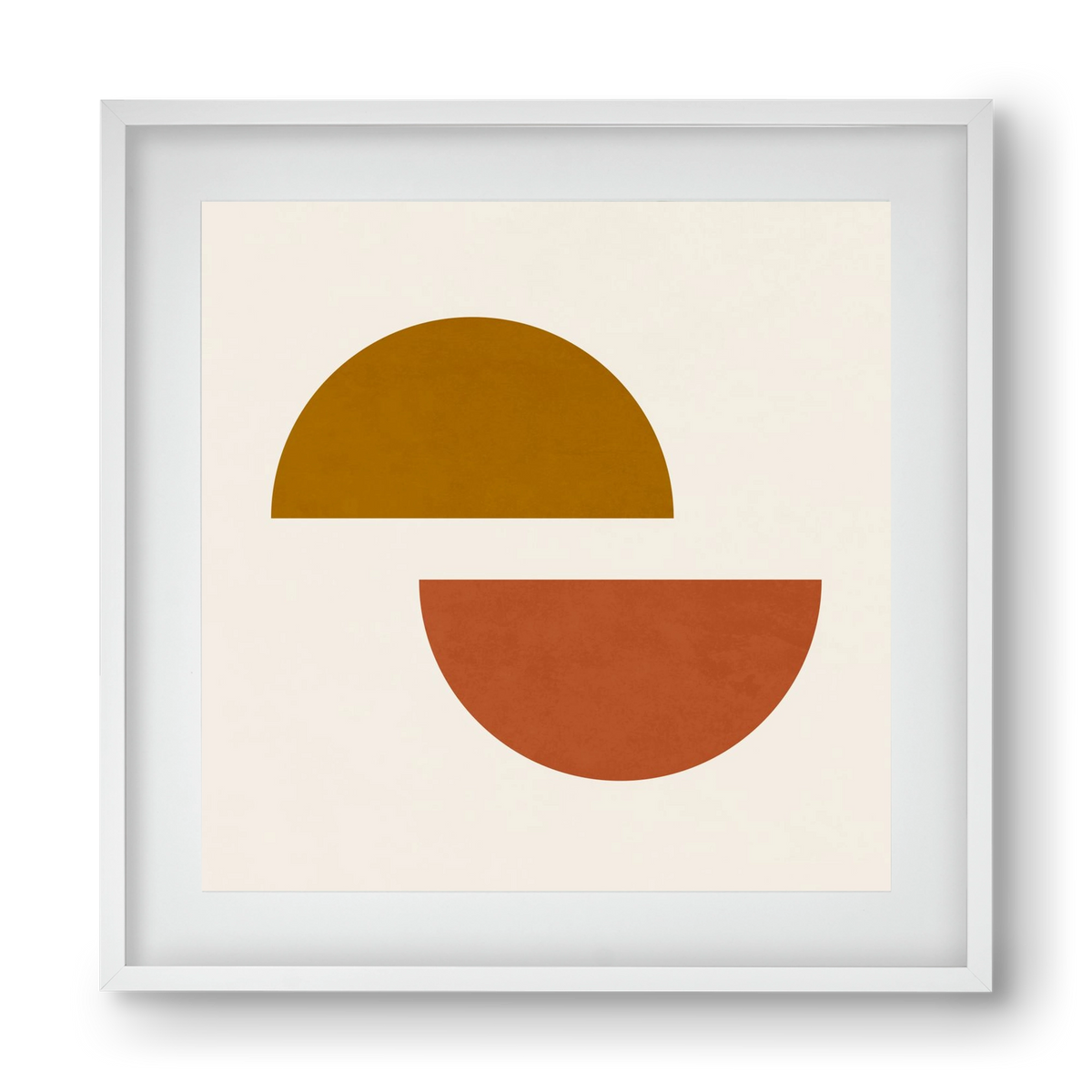 GEOMETRIC SHAPES 4, 40x40 cm (30x30 cm), Fehér keret, paszpartuval