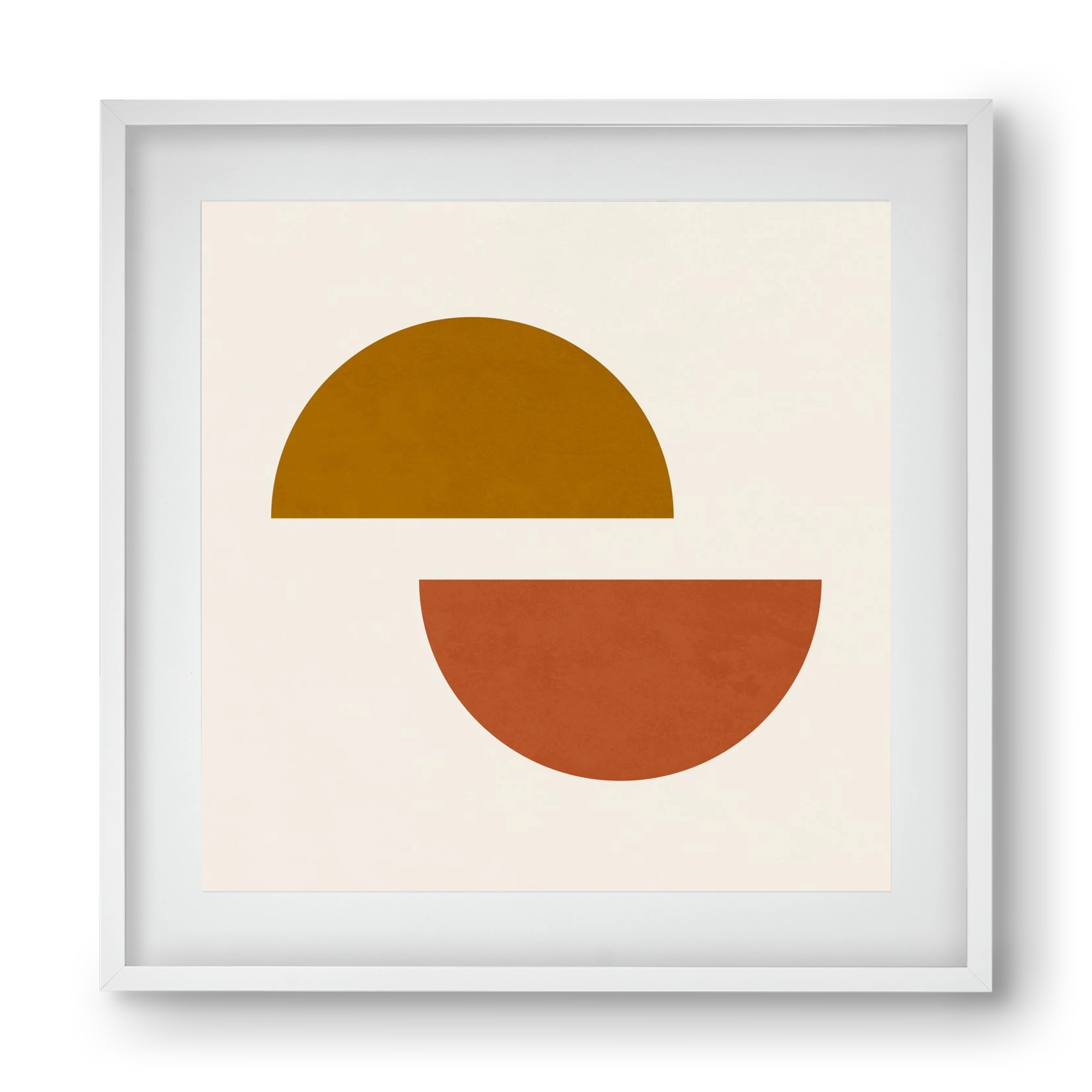 GEOMETRIC SHAPES 4, 40x40 cm (30x30 cm), Fehér keret, paszpartuval