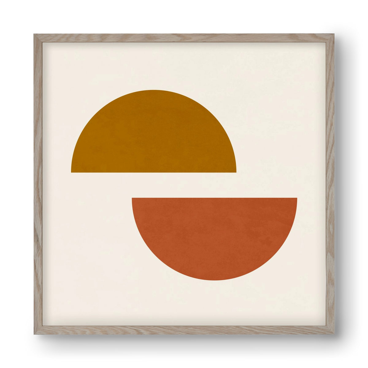 GEOMETRIC SHAPES 4, 40x40 cm (40x40 cm), Tölgy keret