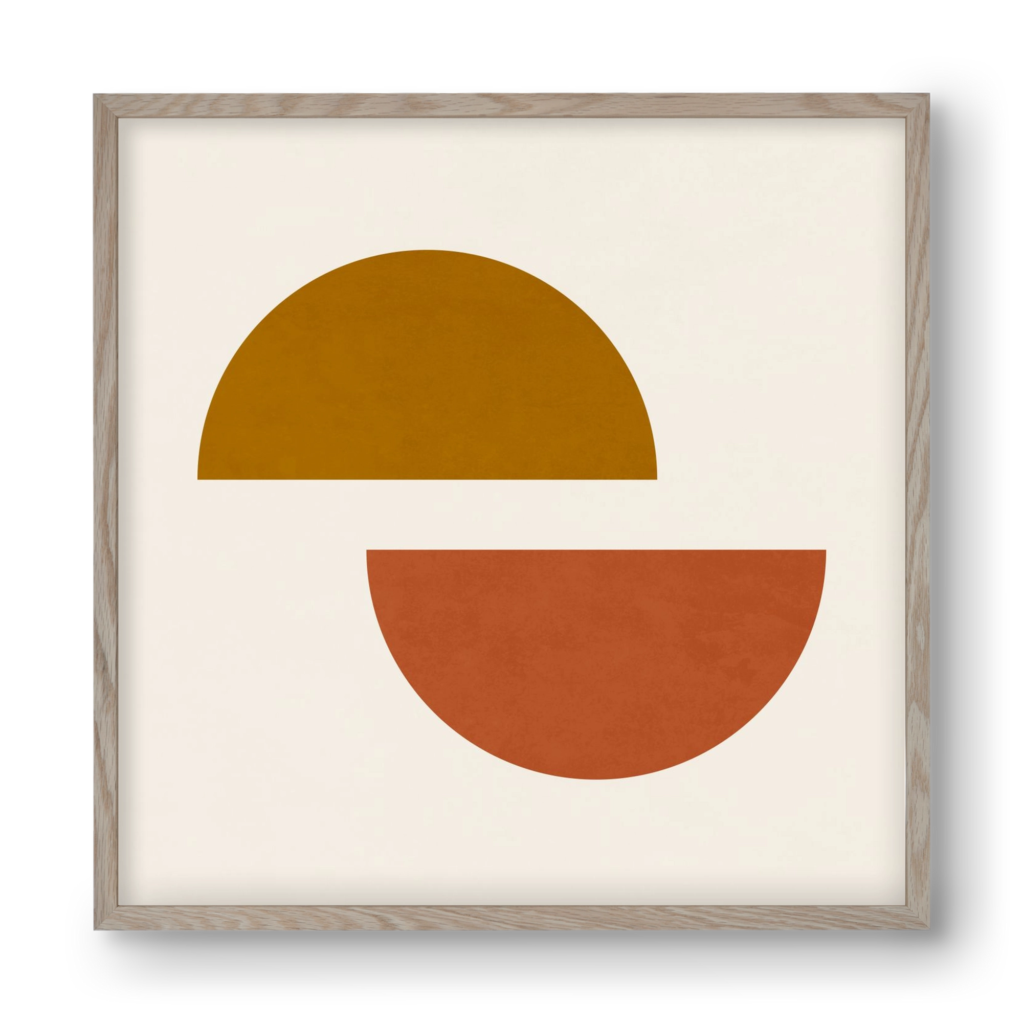 GEOMETRIC SHAPES 4, 40x40 cm (40x40 cm), Tölgy keret