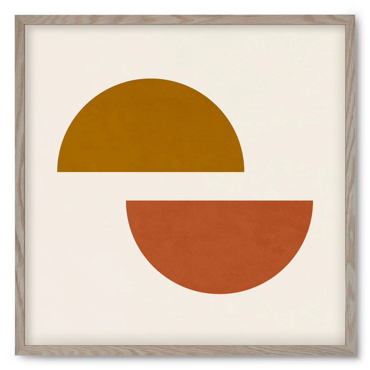 GEOMETRIC SHAPES 4, 50x50 cm (50x50 cm), Tölgy keret